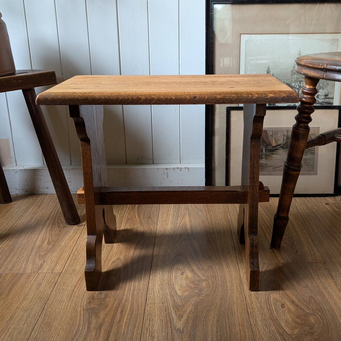 Small Antique Oak Side Table