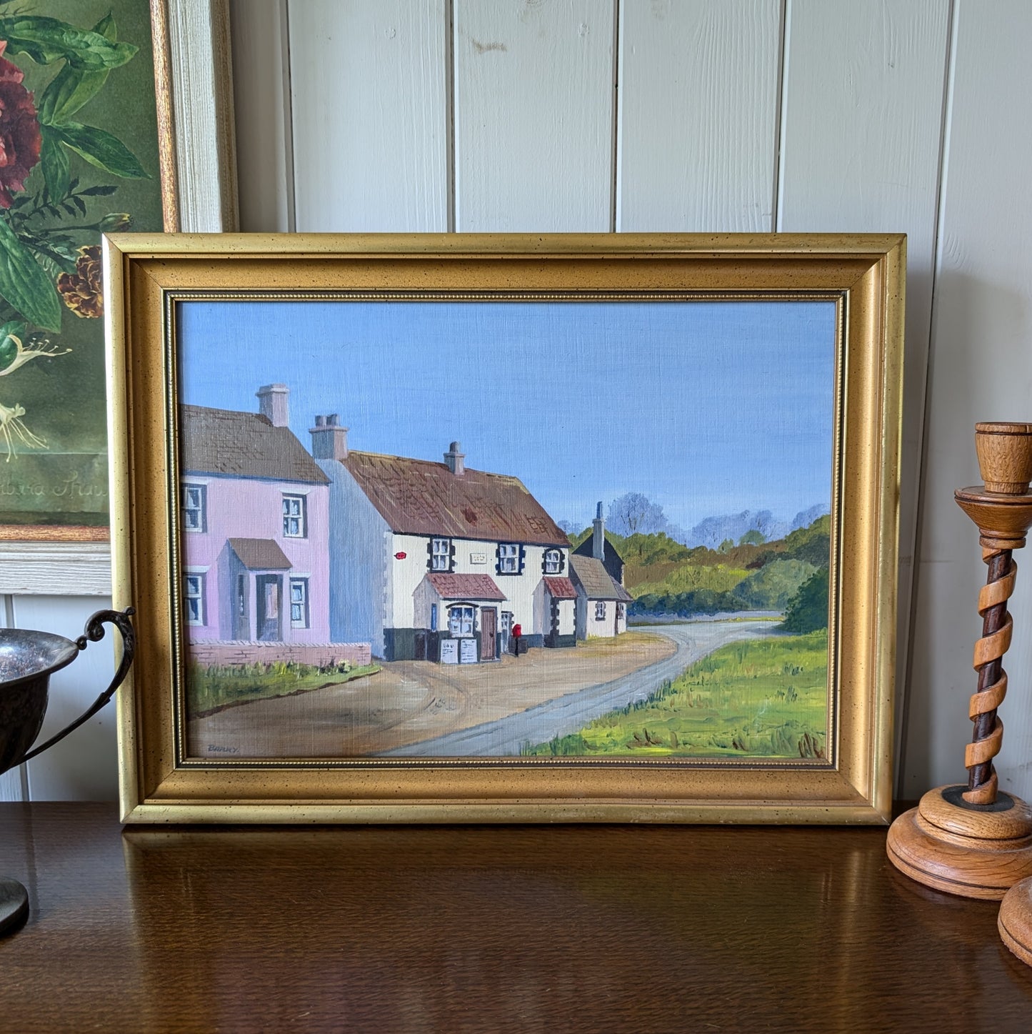 Vintage Oil Painting 'Salthouse'