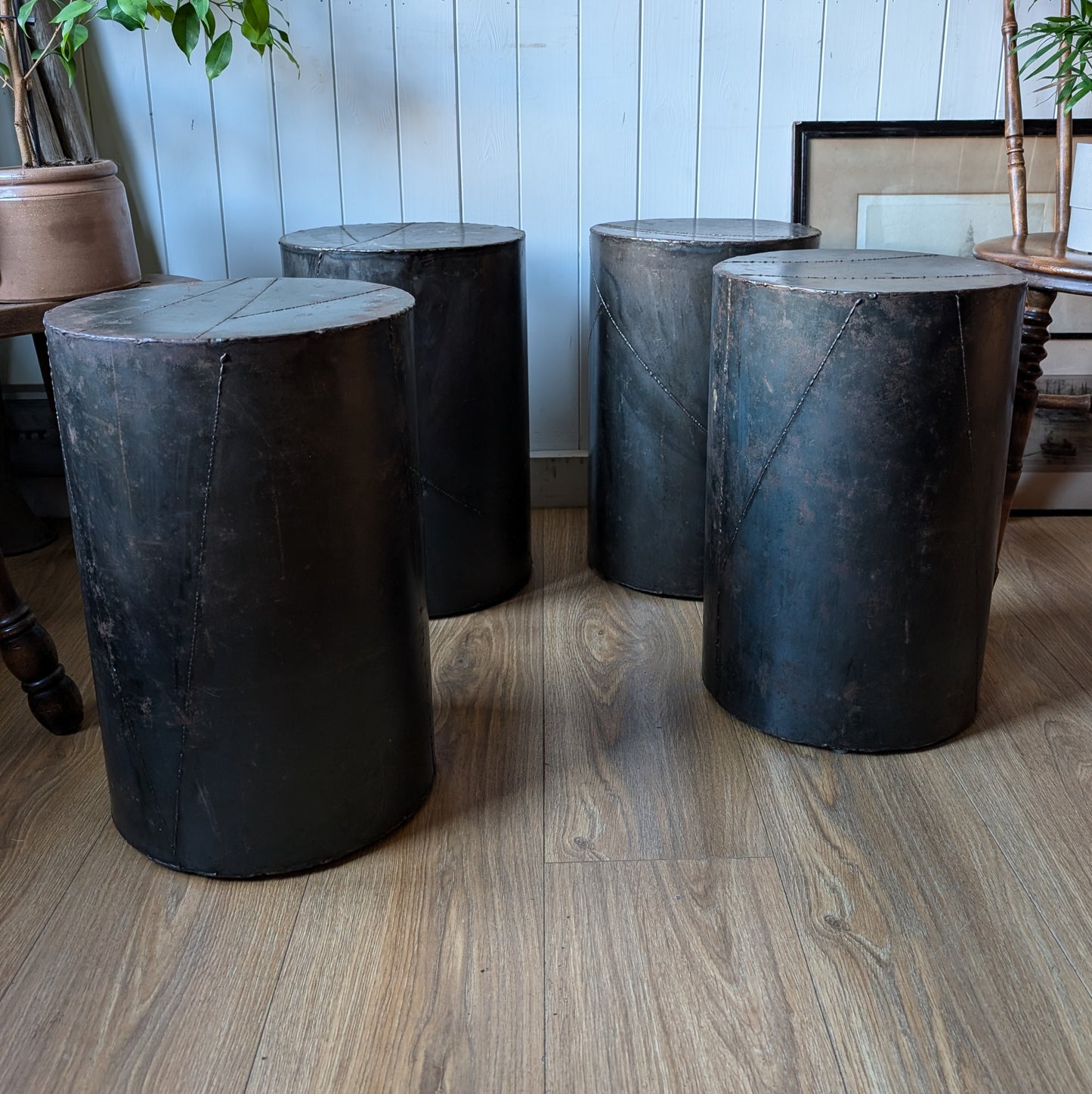 Vintage Industrial Side Table