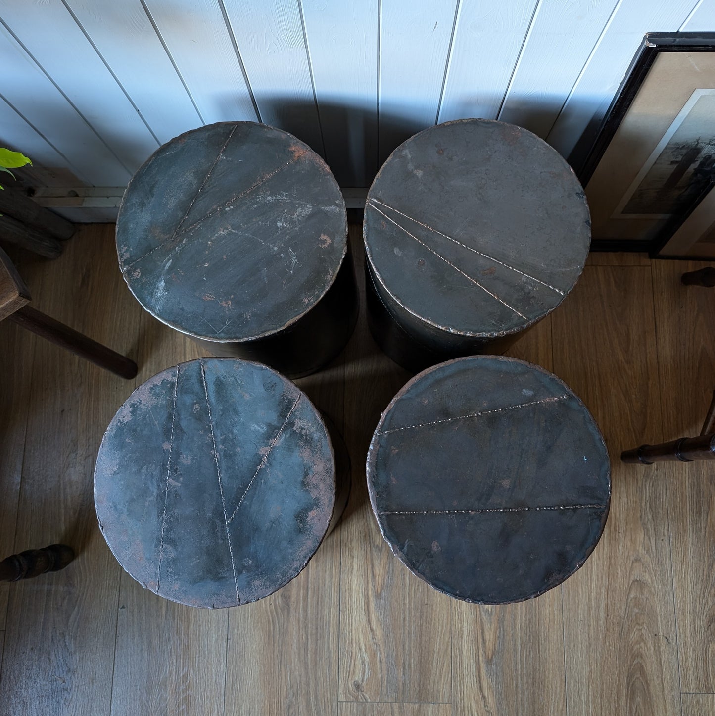 Vintage Industrial Side Table