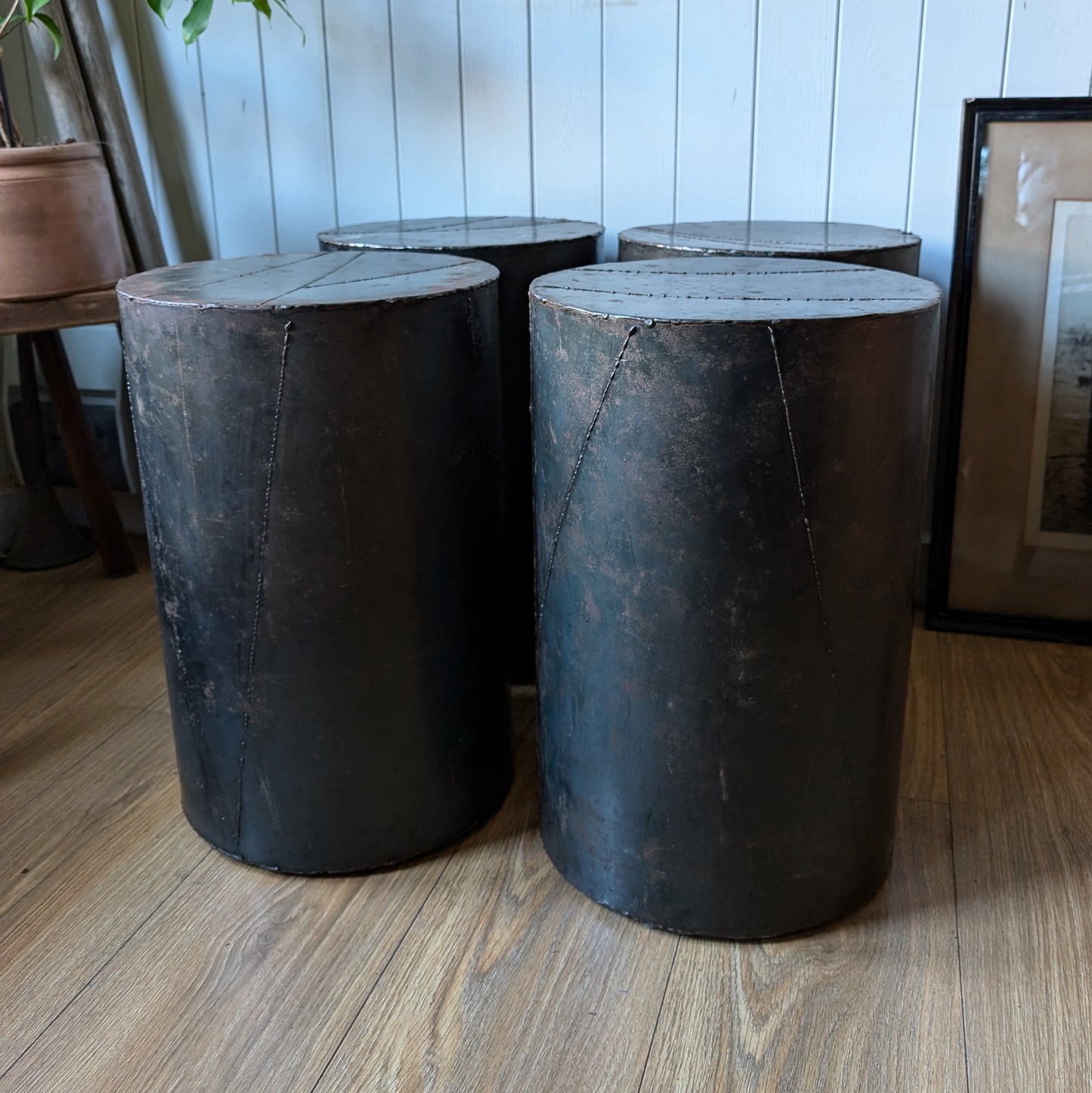 Vintage Industrial Side Table