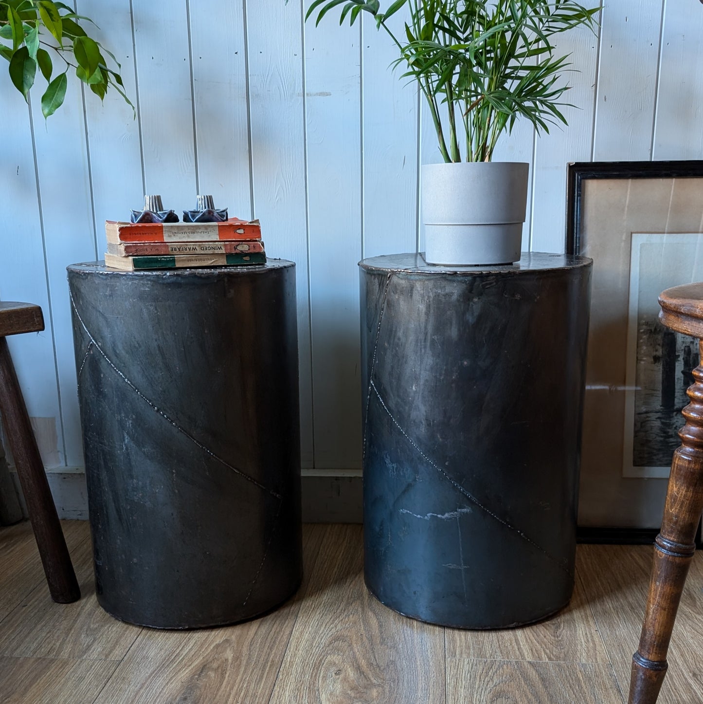 Vintage Industrial Side Table