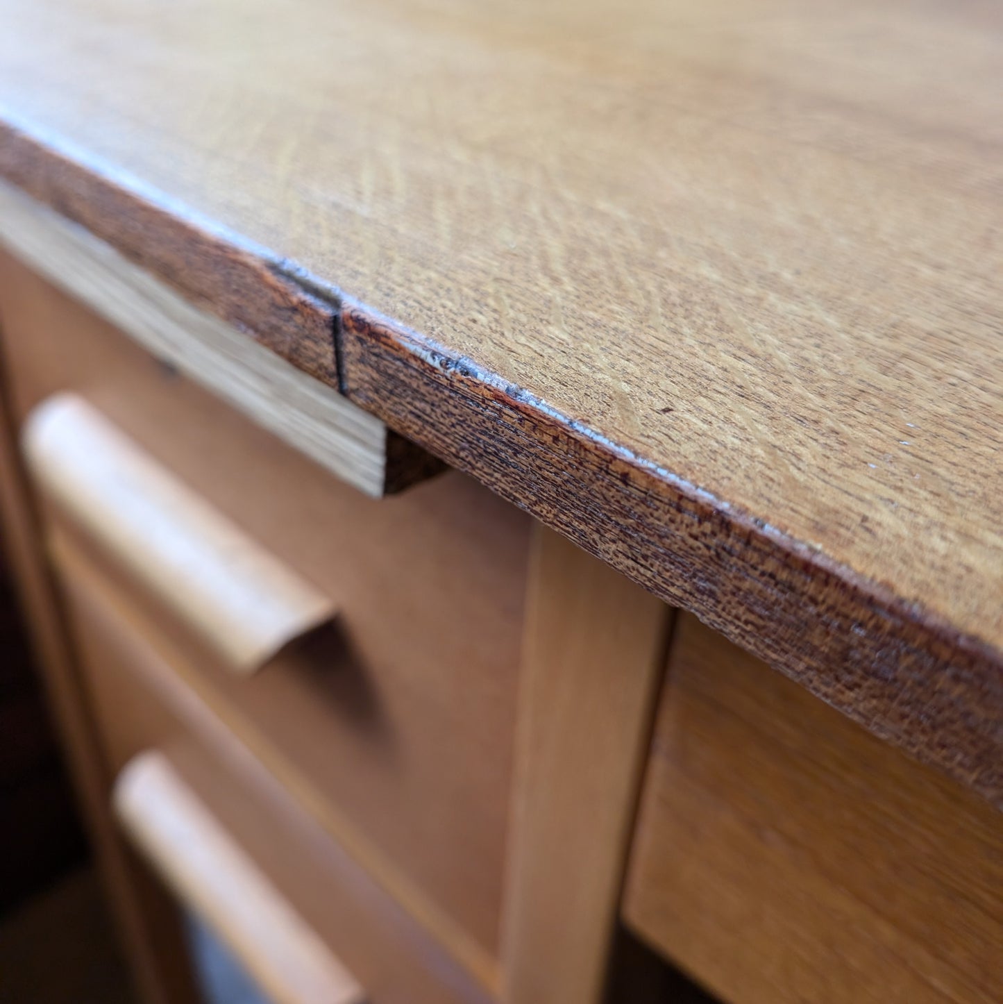 Vintage Twin Pedestal Desk