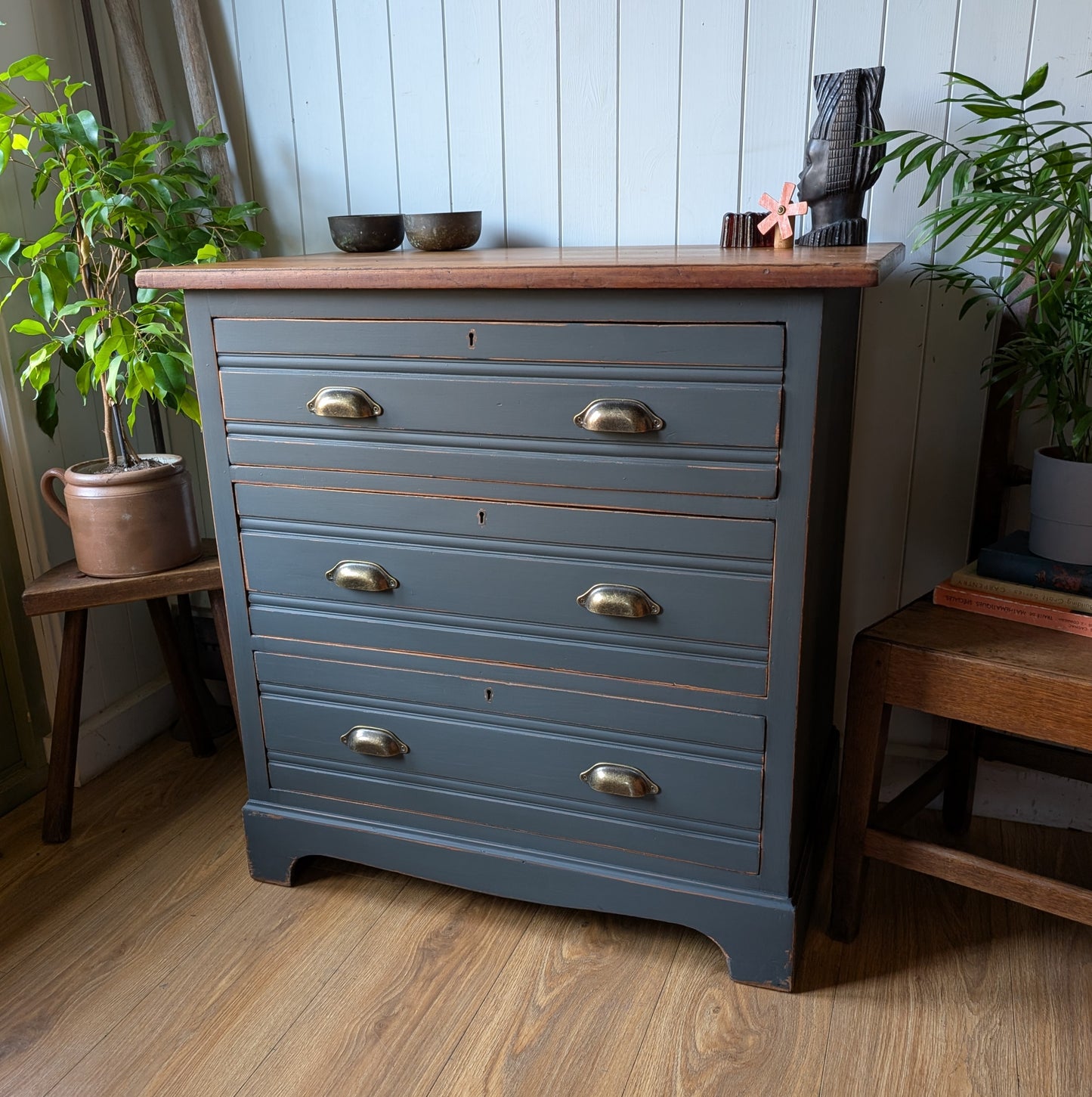 Painted Antique Chest of Drawers