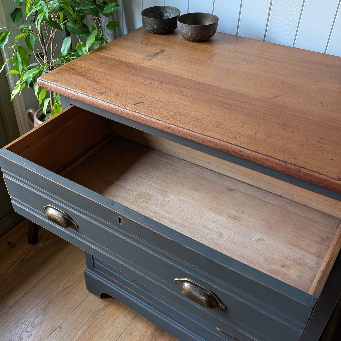Painted Antique Chest of Drawers