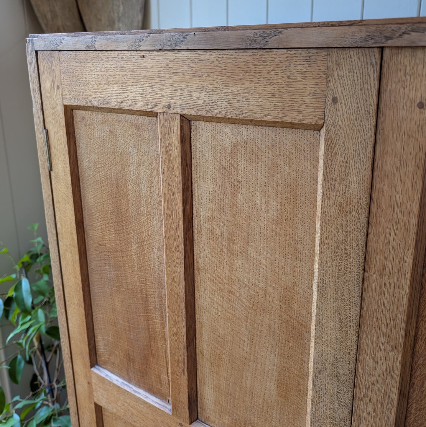 Vintage Oak Gentleman's Wardrobe