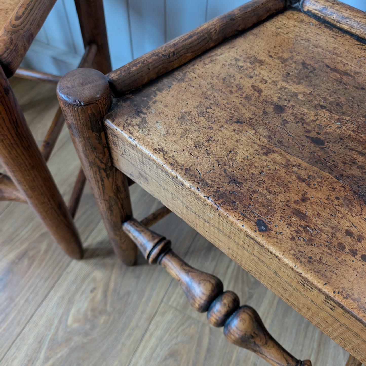 Pair of 19c Country Chairs