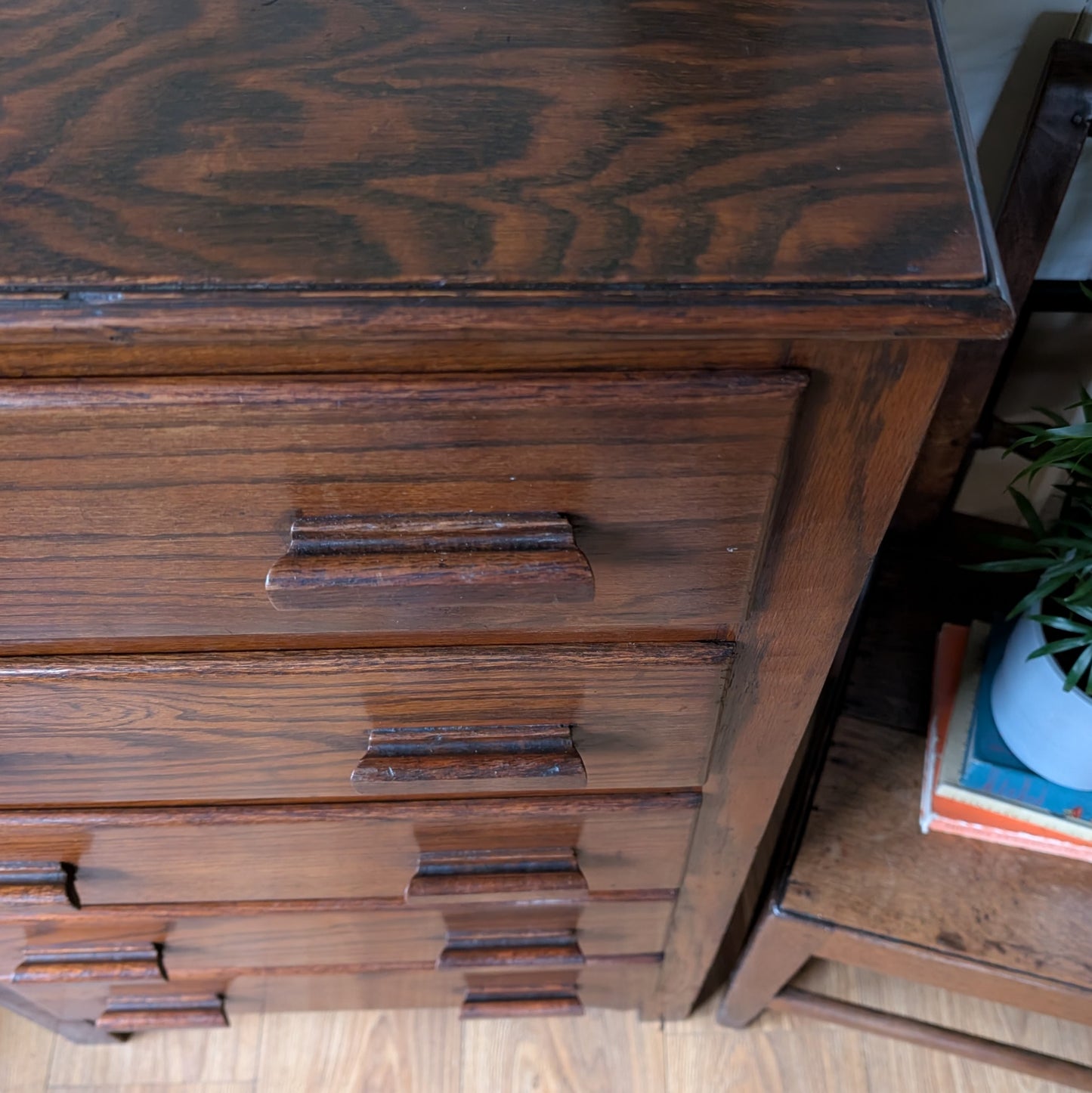 Vintage Oak Tallboy