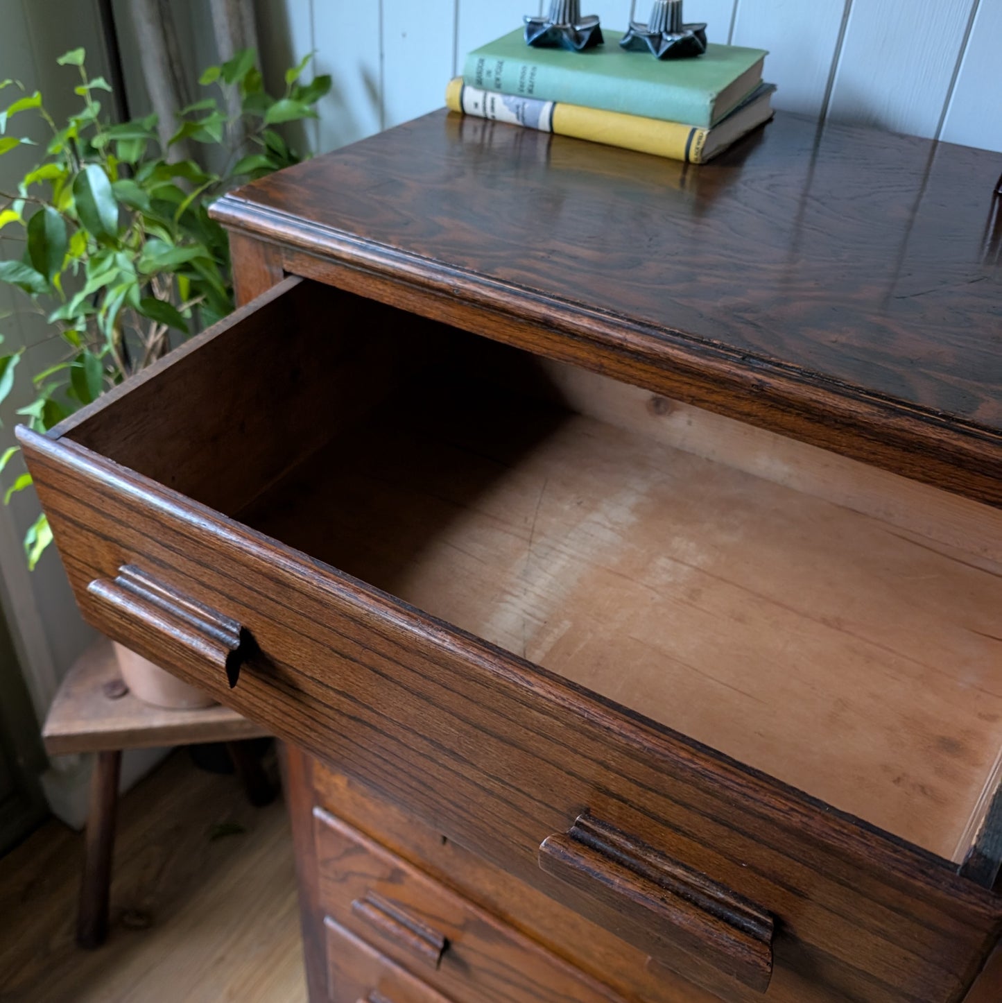 Vintage Oak Tallboy
