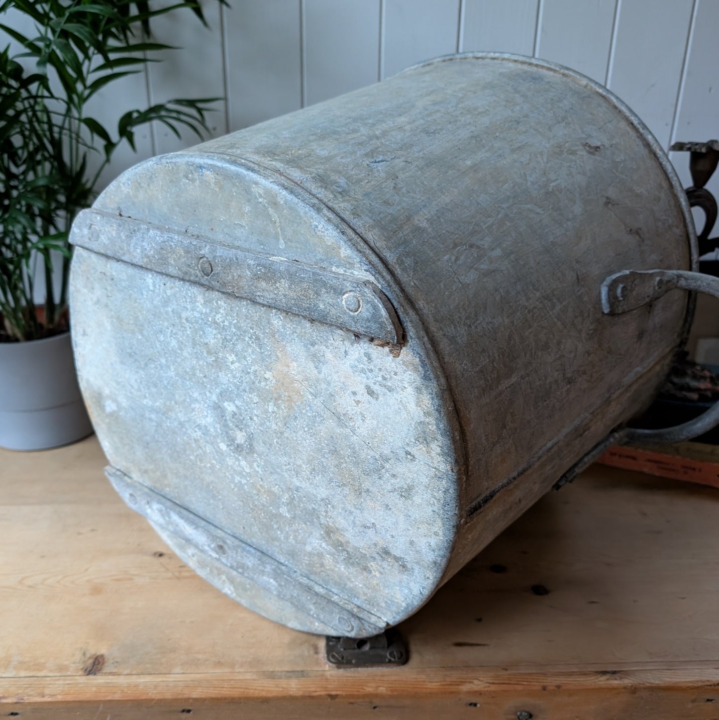 Vintage Galvanised Pot