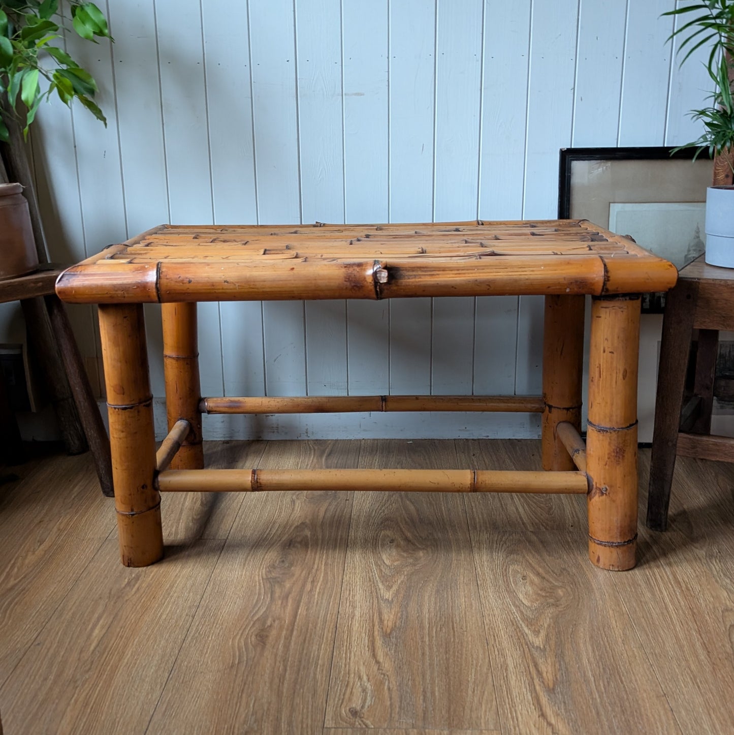 Vintage Bamboo Coffee Table