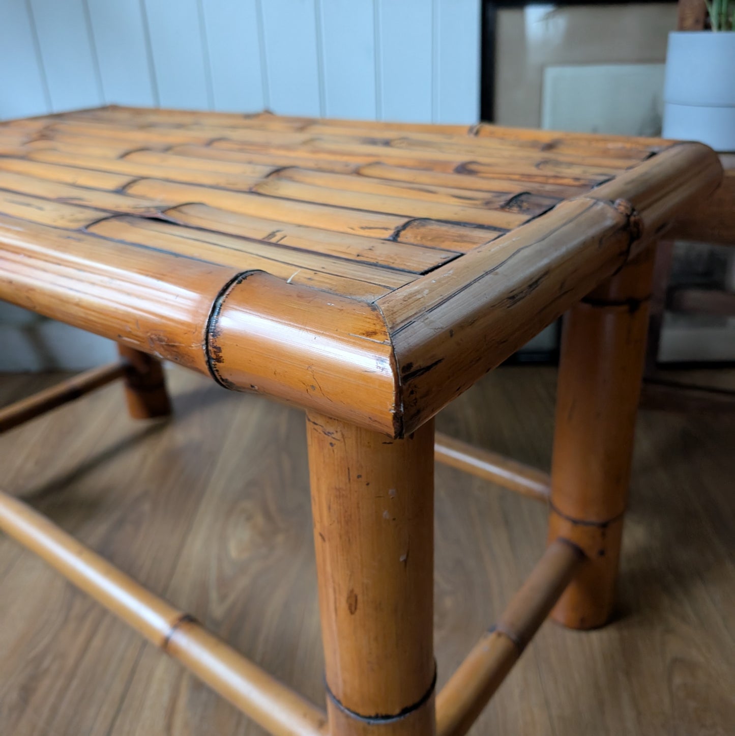 Vintage Bamboo Coffee Table