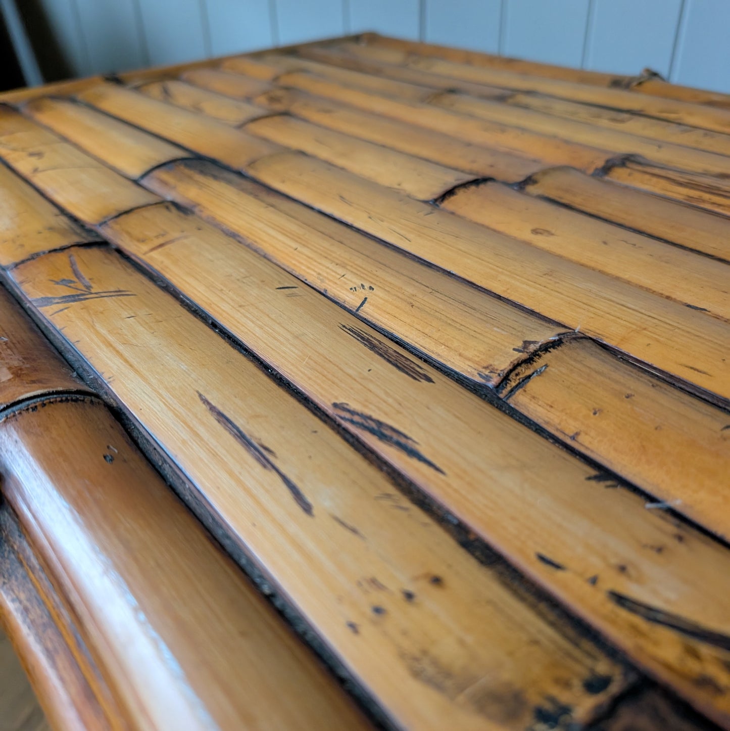 Vintage Bamboo Coffee Table