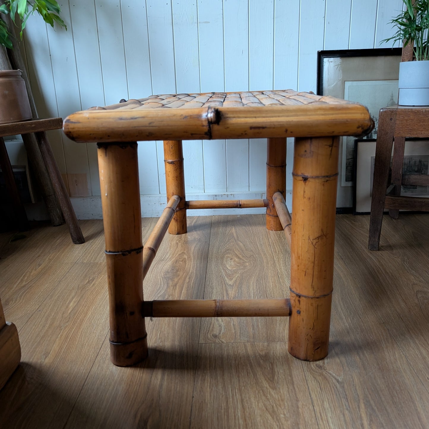 Vintage Bamboo Coffee Table