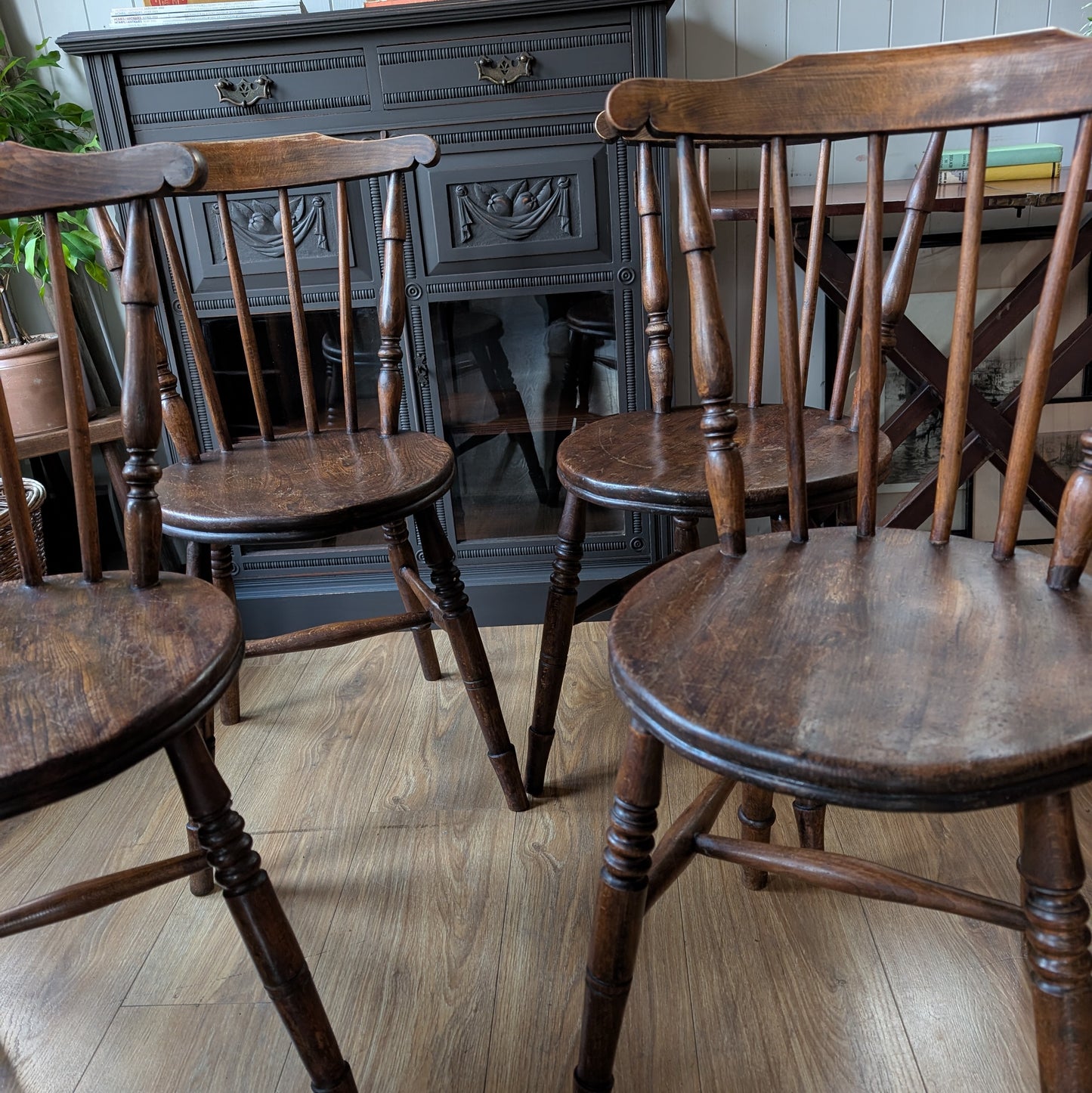 Set of Four Victorian Penny Chairs