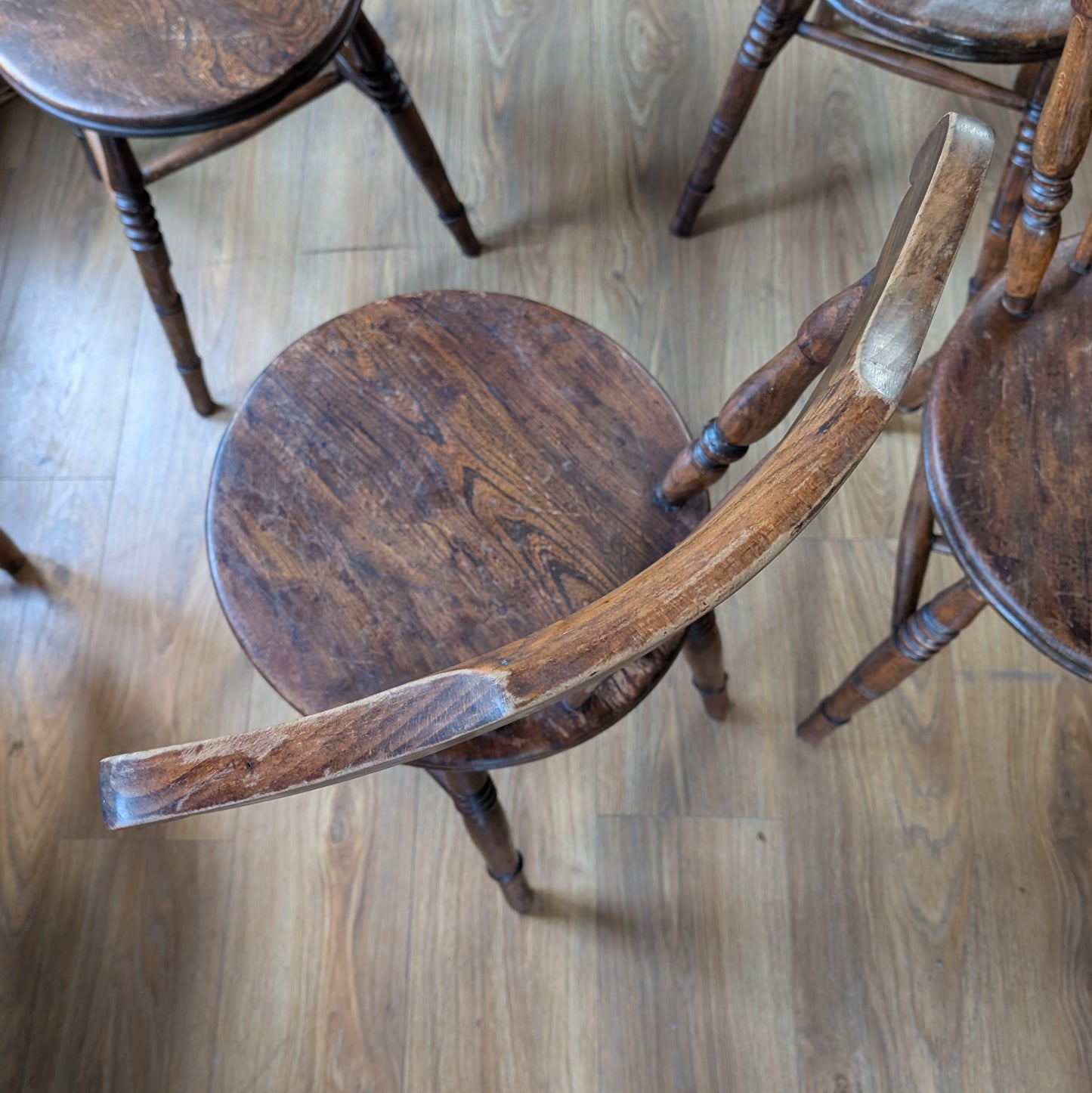 Set of Four Victorian Penny Chairs