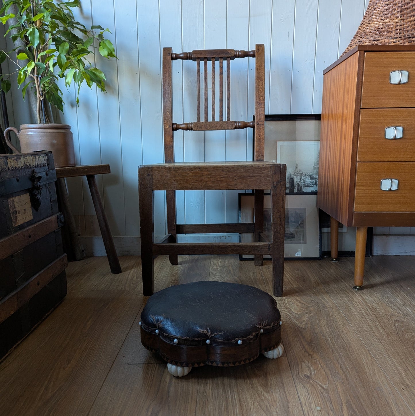 Small Antique Footstool