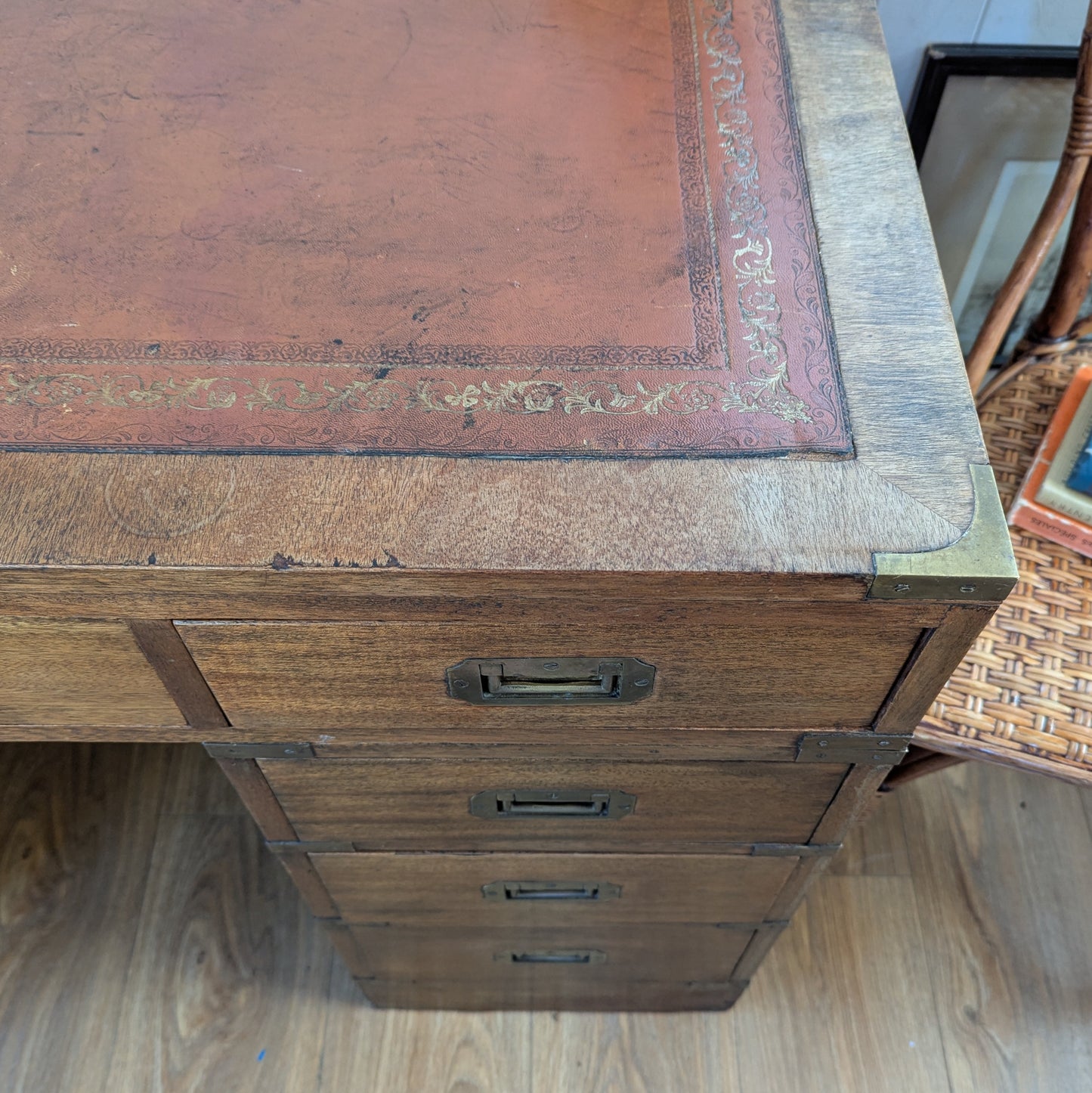 Vintage Campaign Desk