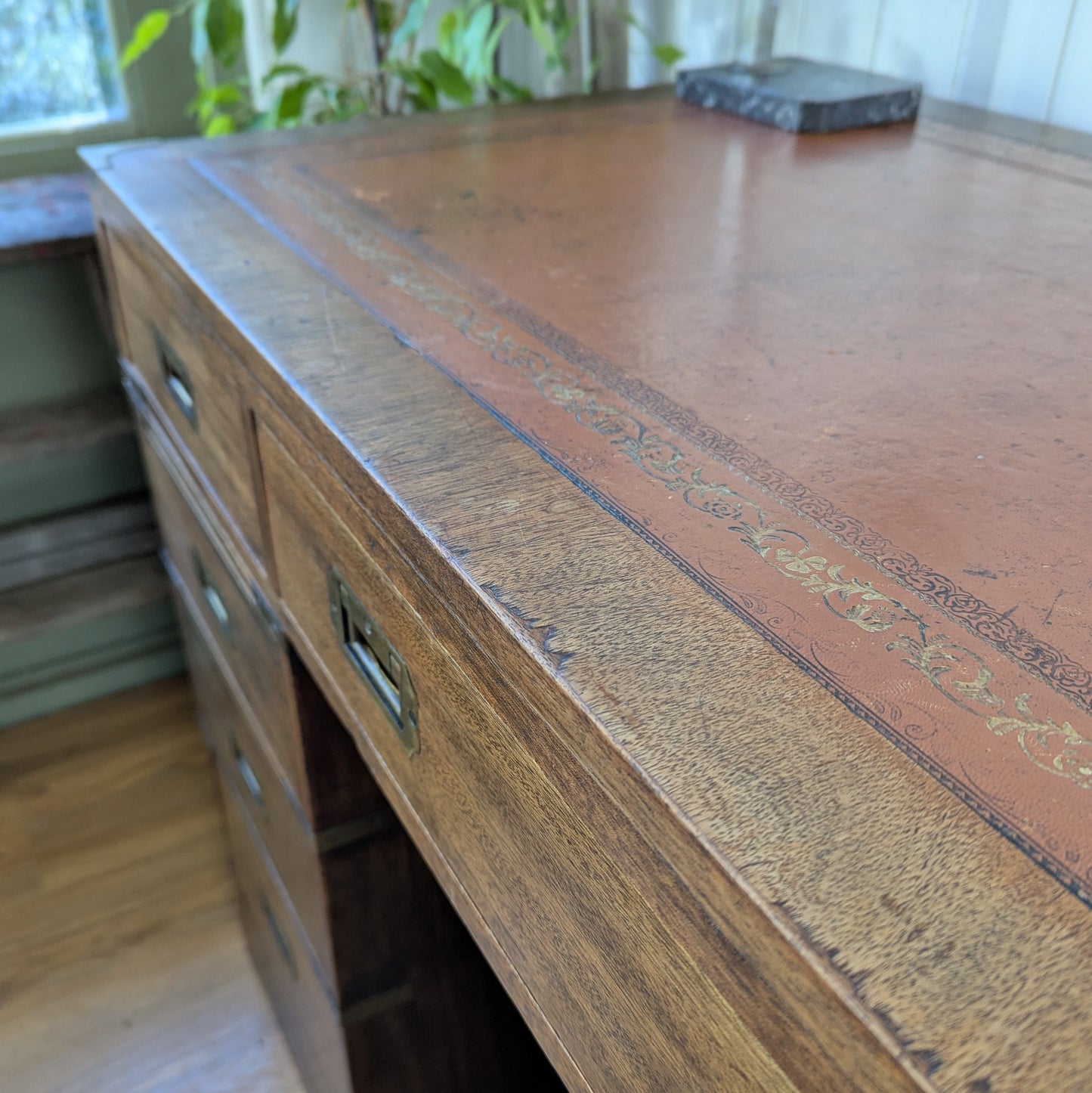 Vintage Campaign Desk