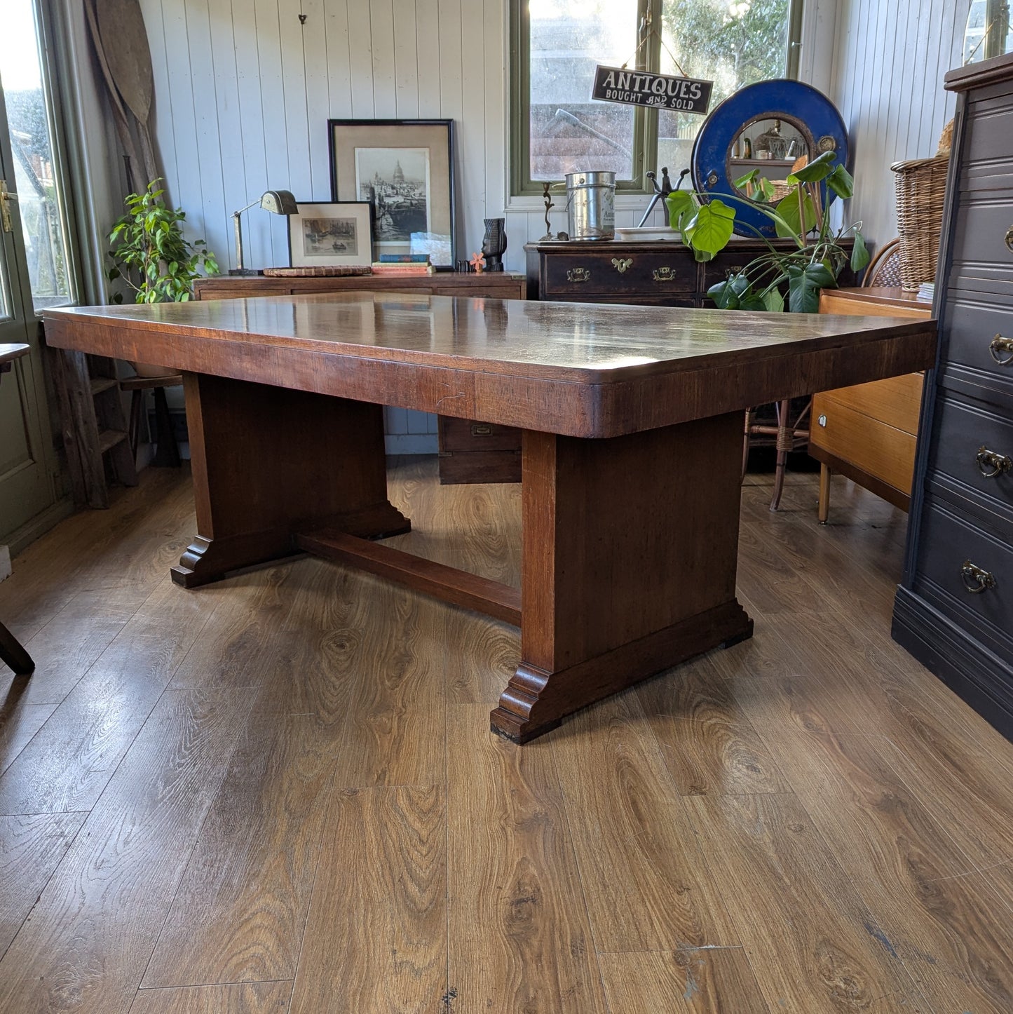 Art Deco Dining Table and Six Chairs