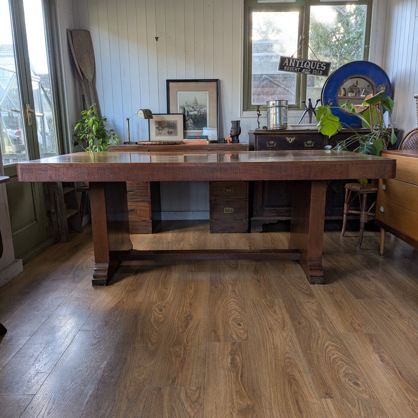 Art Deco Dining Table and Six Chairs