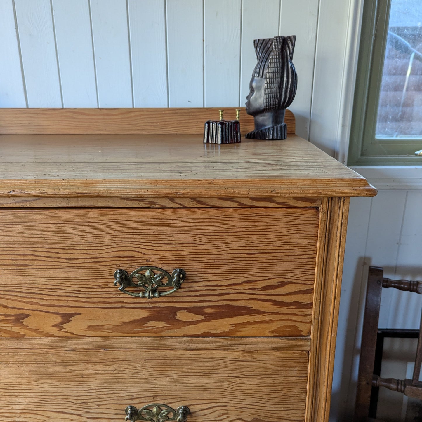 Victorian Pitch Pine Chest of Drawers