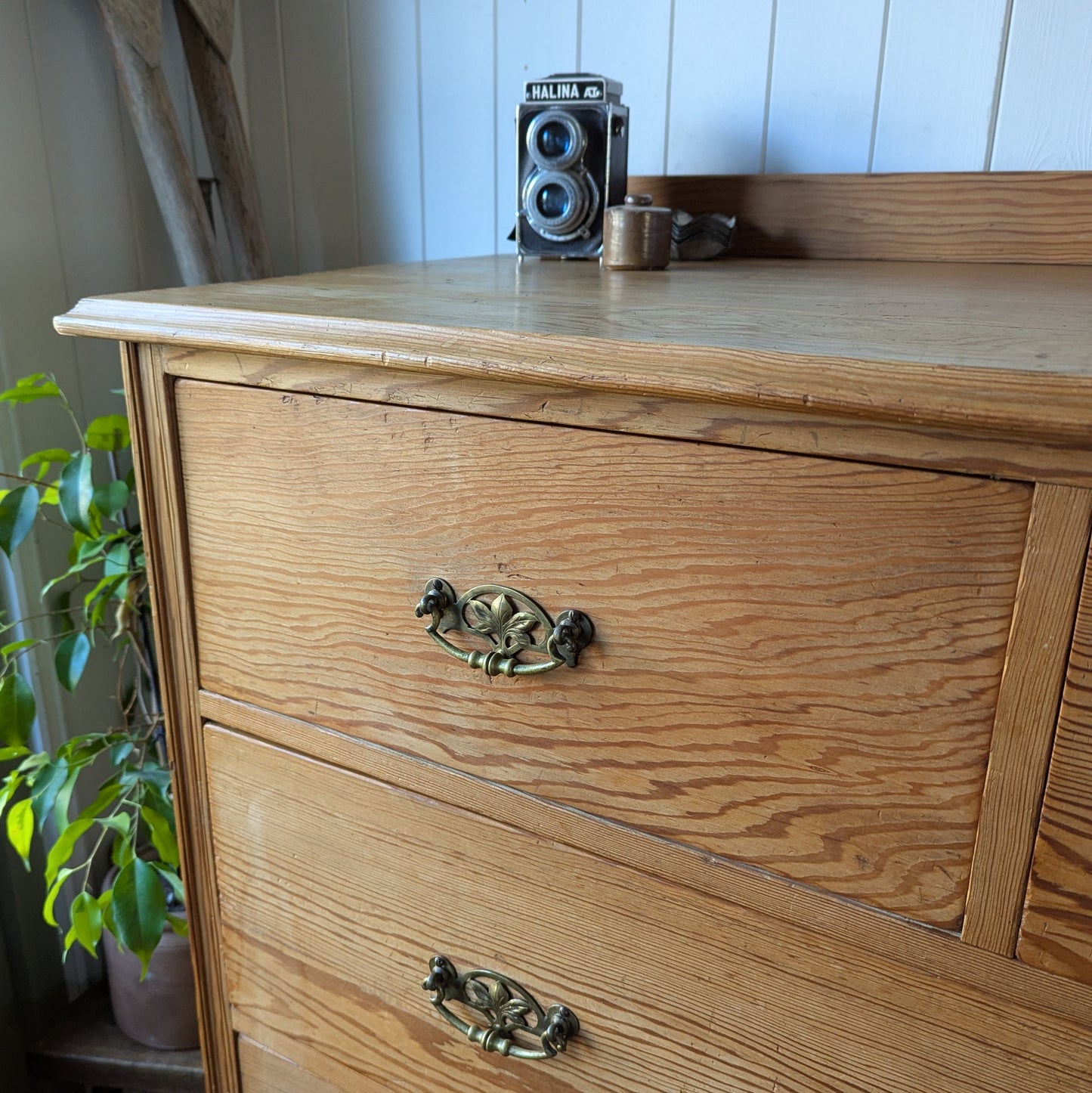 Victorian Pitch Pine Chest of Drawers