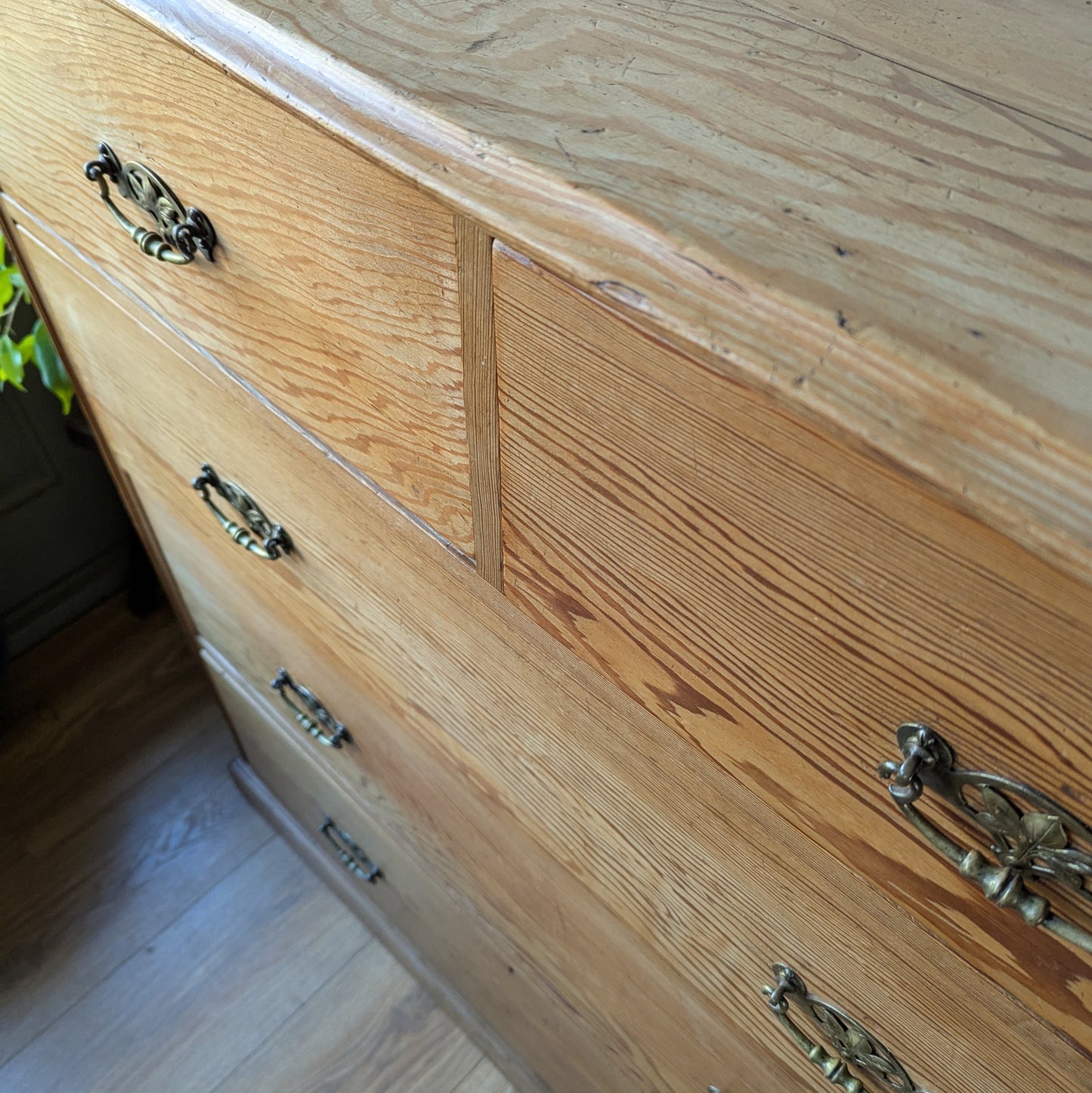 Victorian Pitch Pine Chest of Drawers