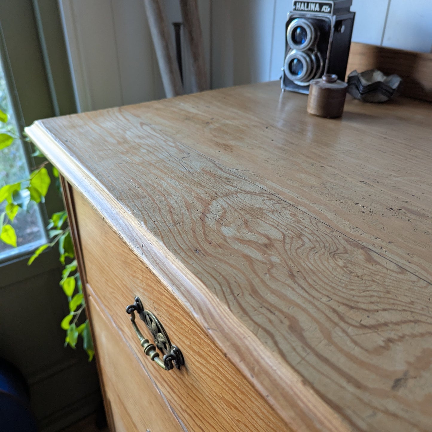 Victorian Pitch Pine Chest of Drawers