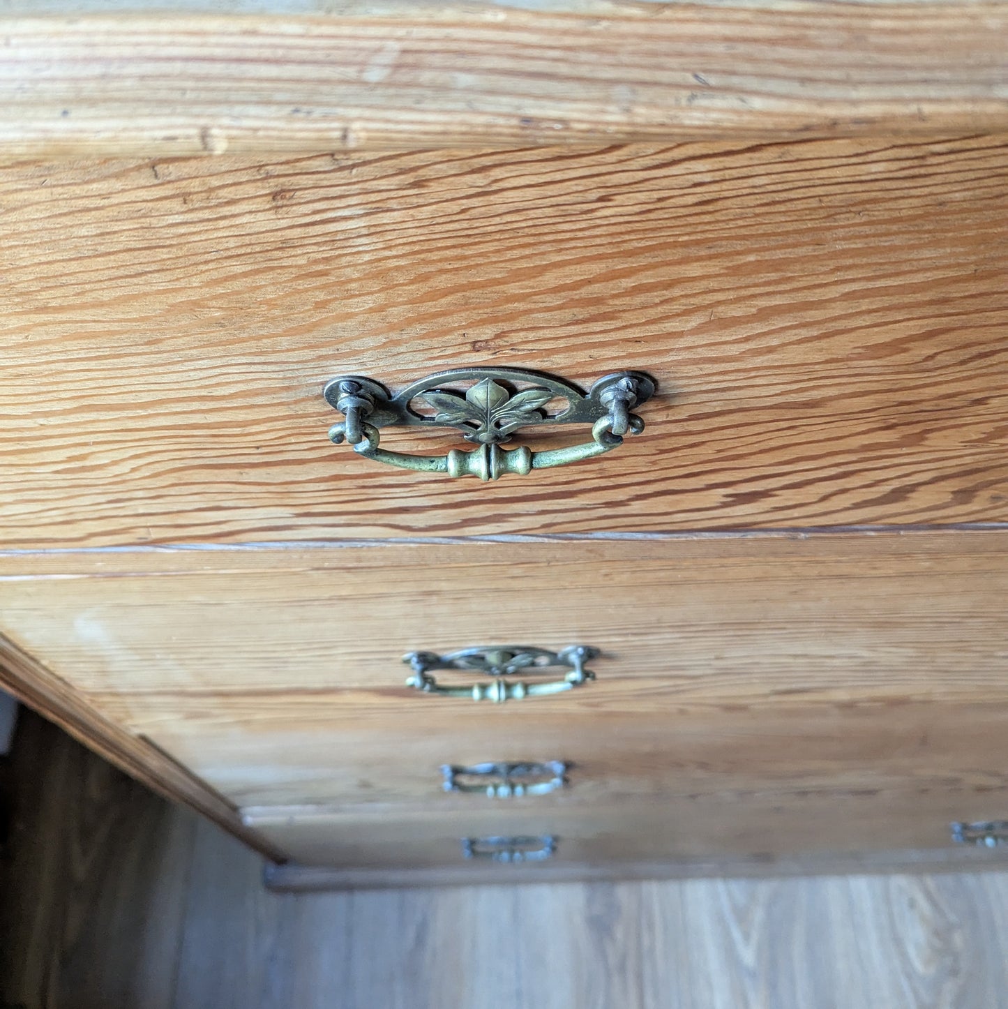 Victorian Pitch Pine Chest of Drawers