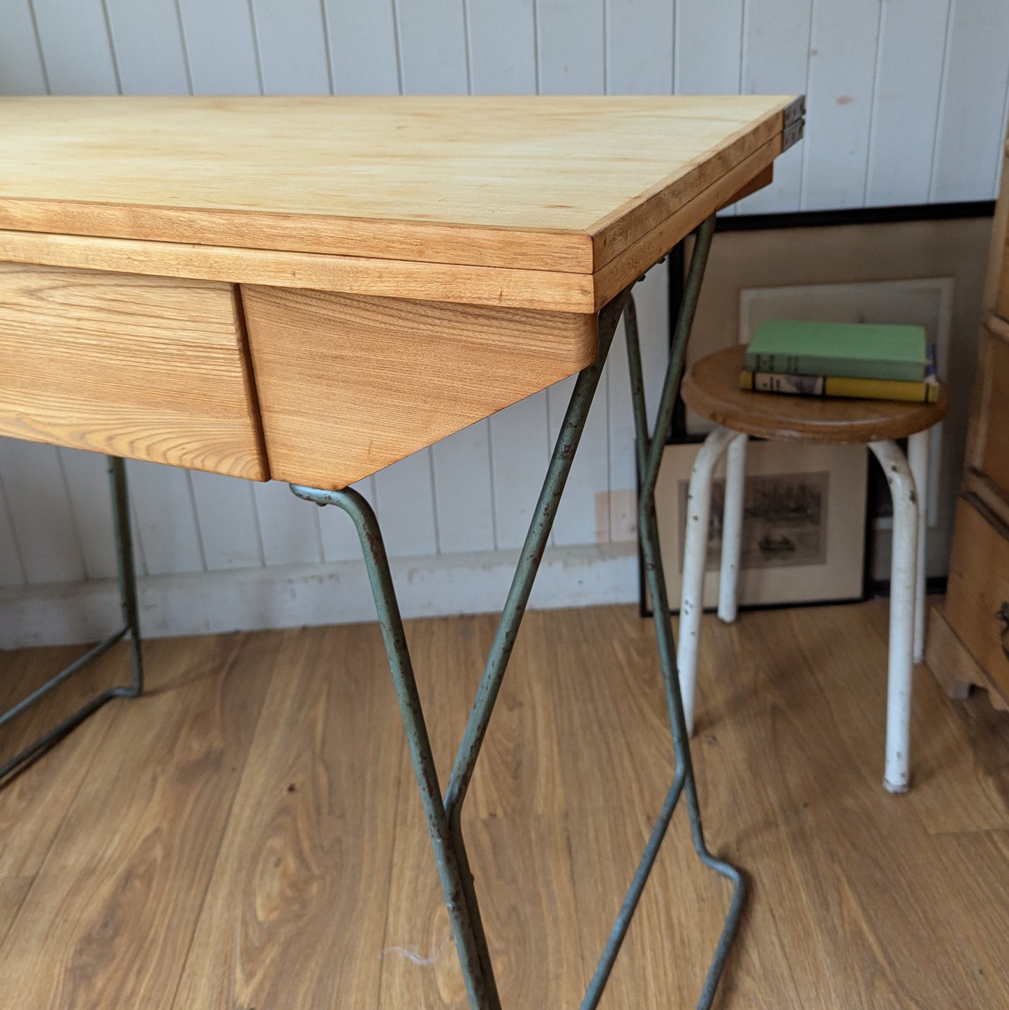 Small Vintage Desk with Drawer