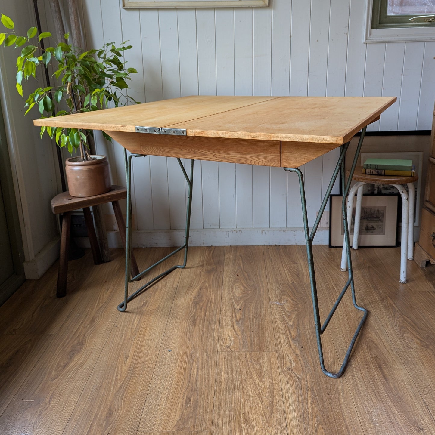 Small Vintage Desk with Drawer