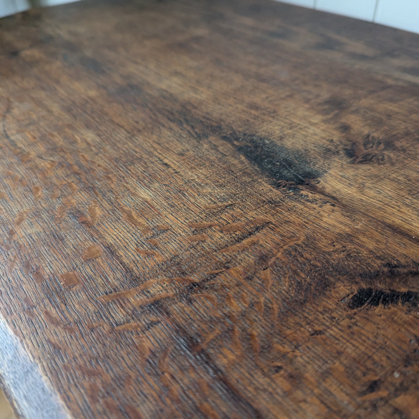 Antique French Alpine Tavern Table