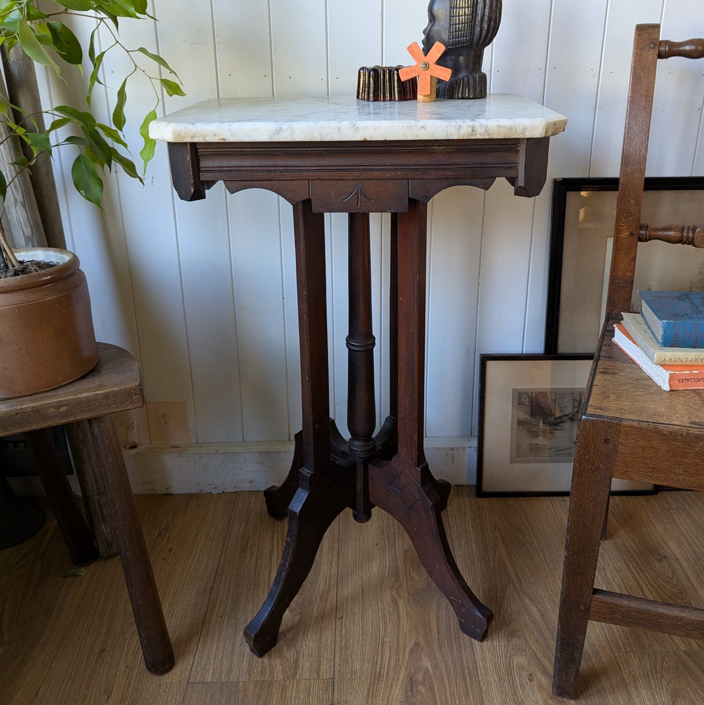 Victorian Marble Topped Side Table