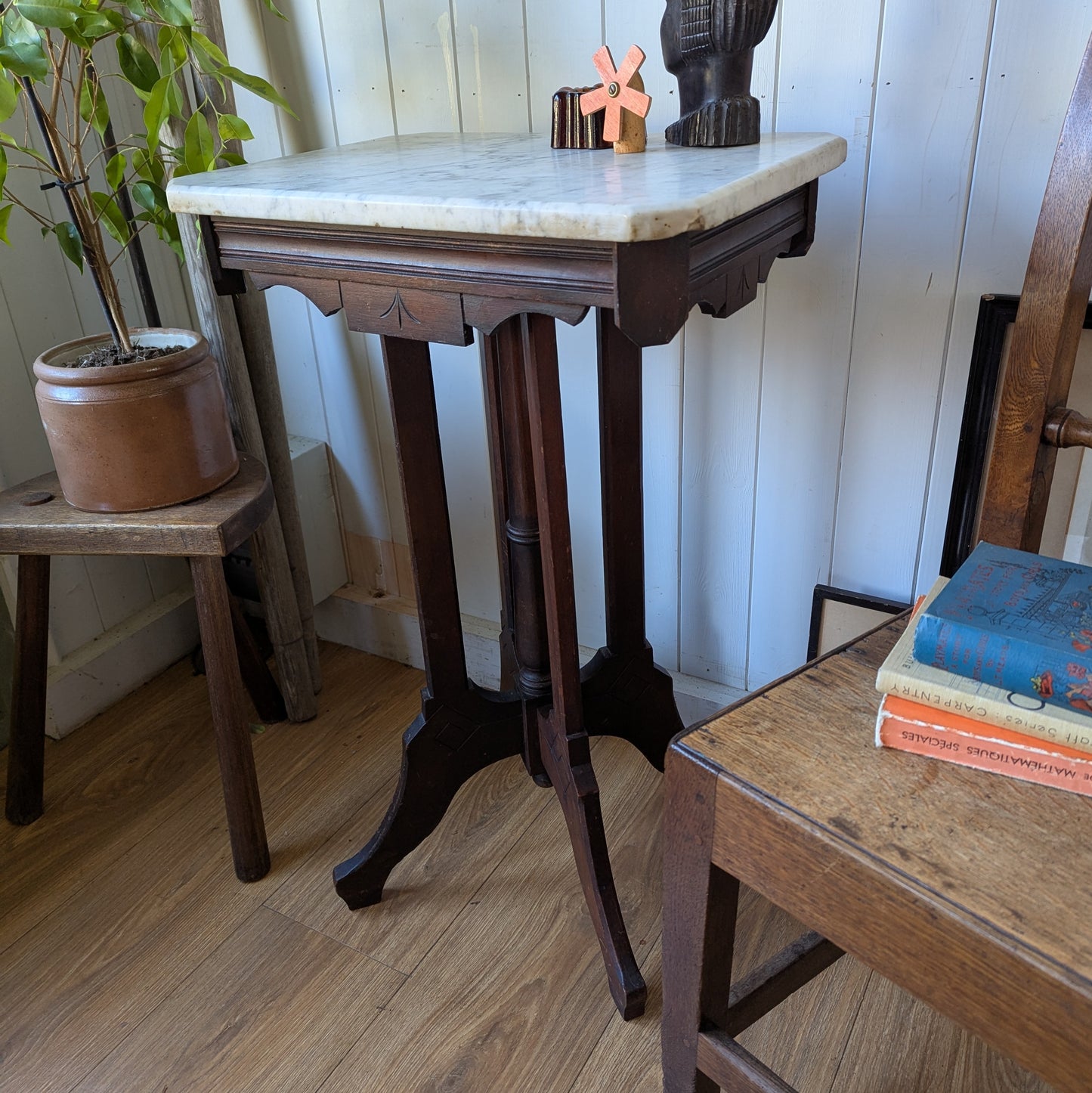 Victorian Marble Topped Side Table