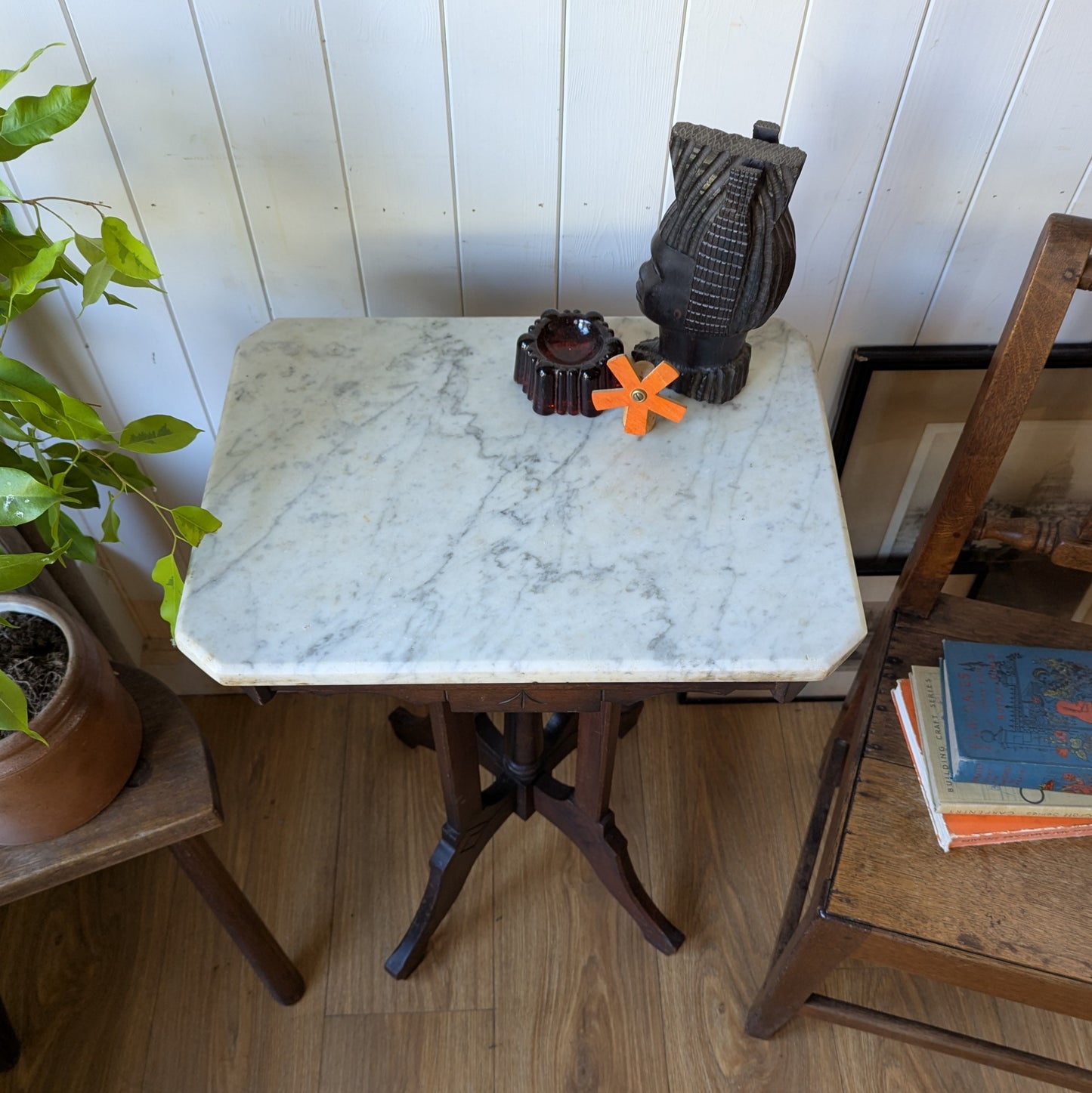 Victorian Marble Topped Side Table