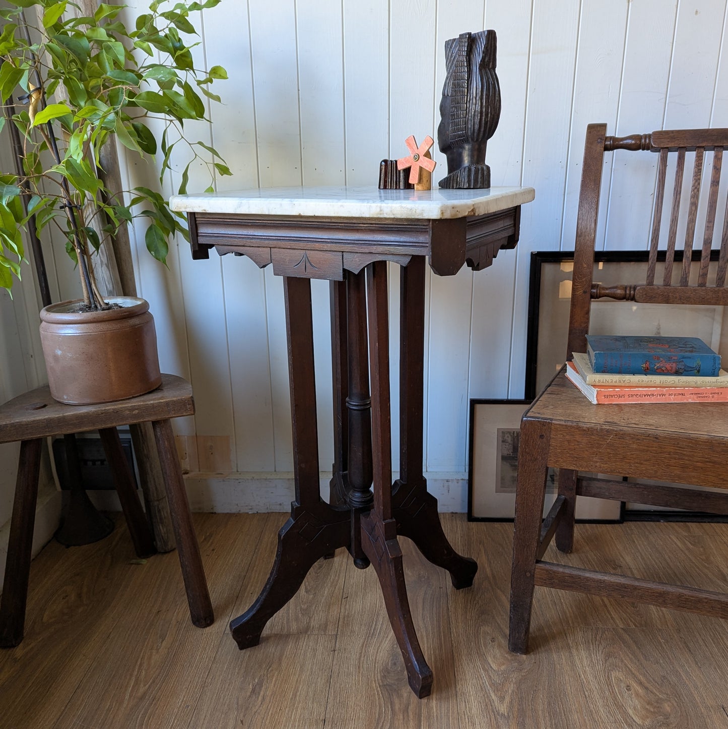 Victorian Marble Topped Side Table