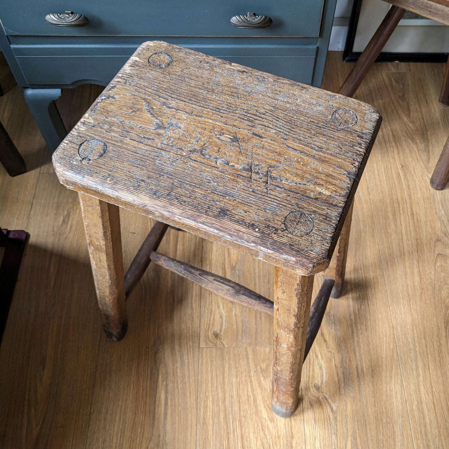 Rustic French Stool
