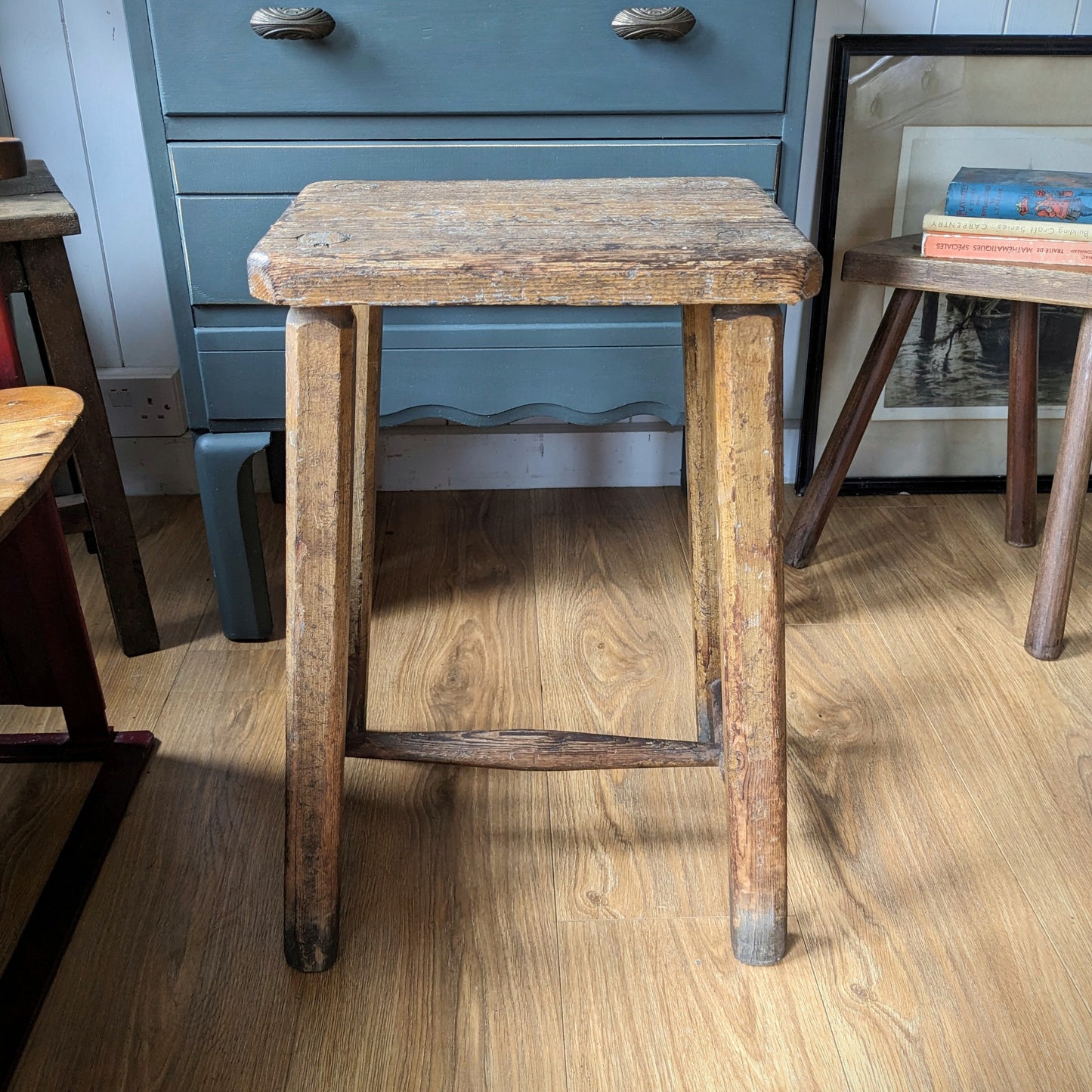 Rustic French Stool