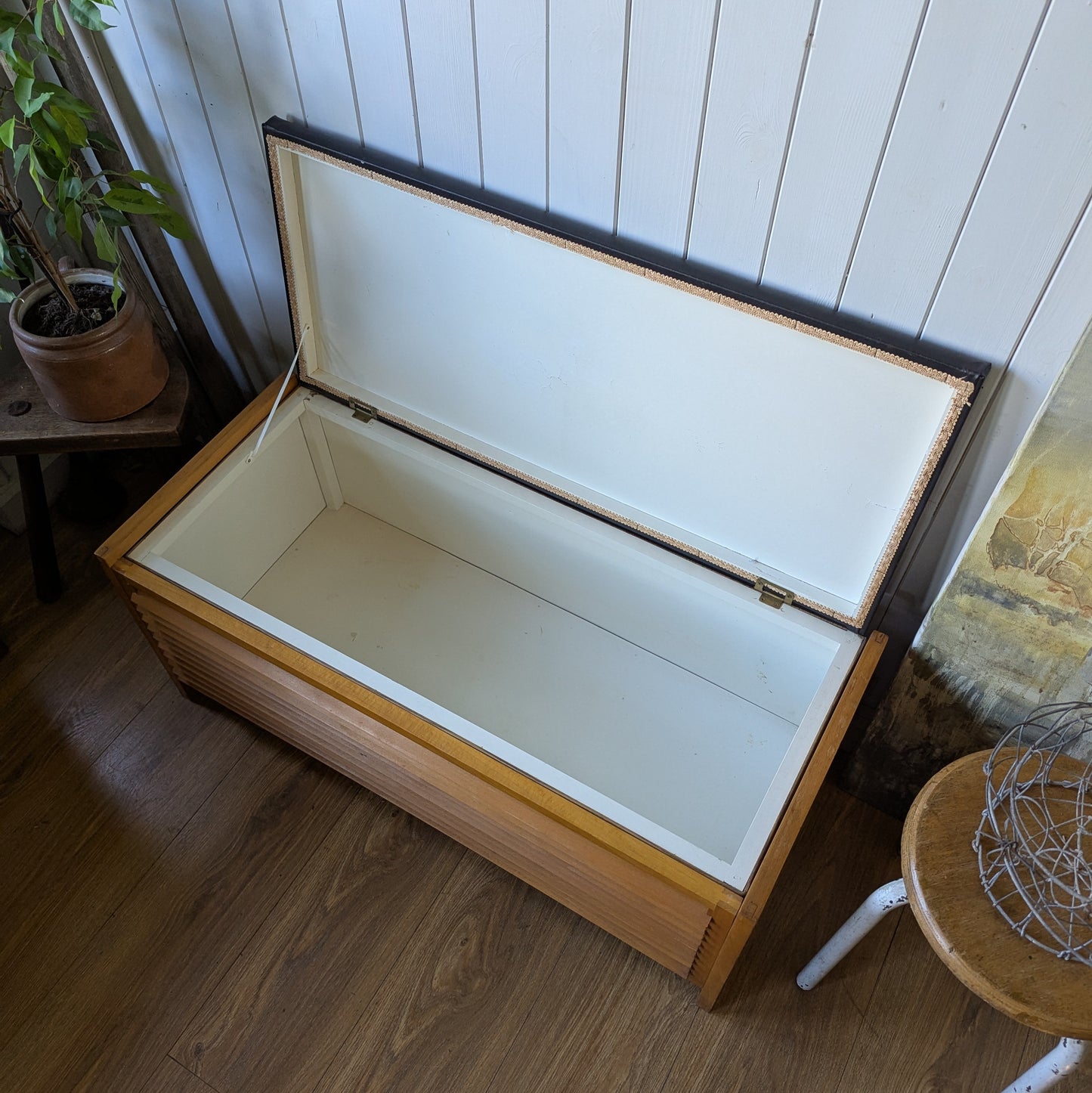 Mid Century Storage Bench