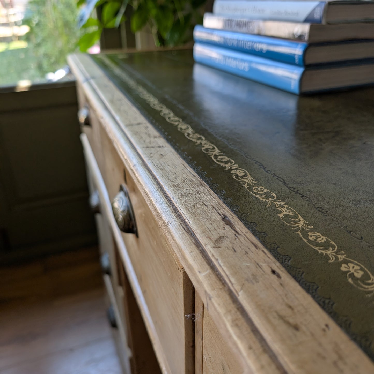 Rustic Victorian Pine Desk