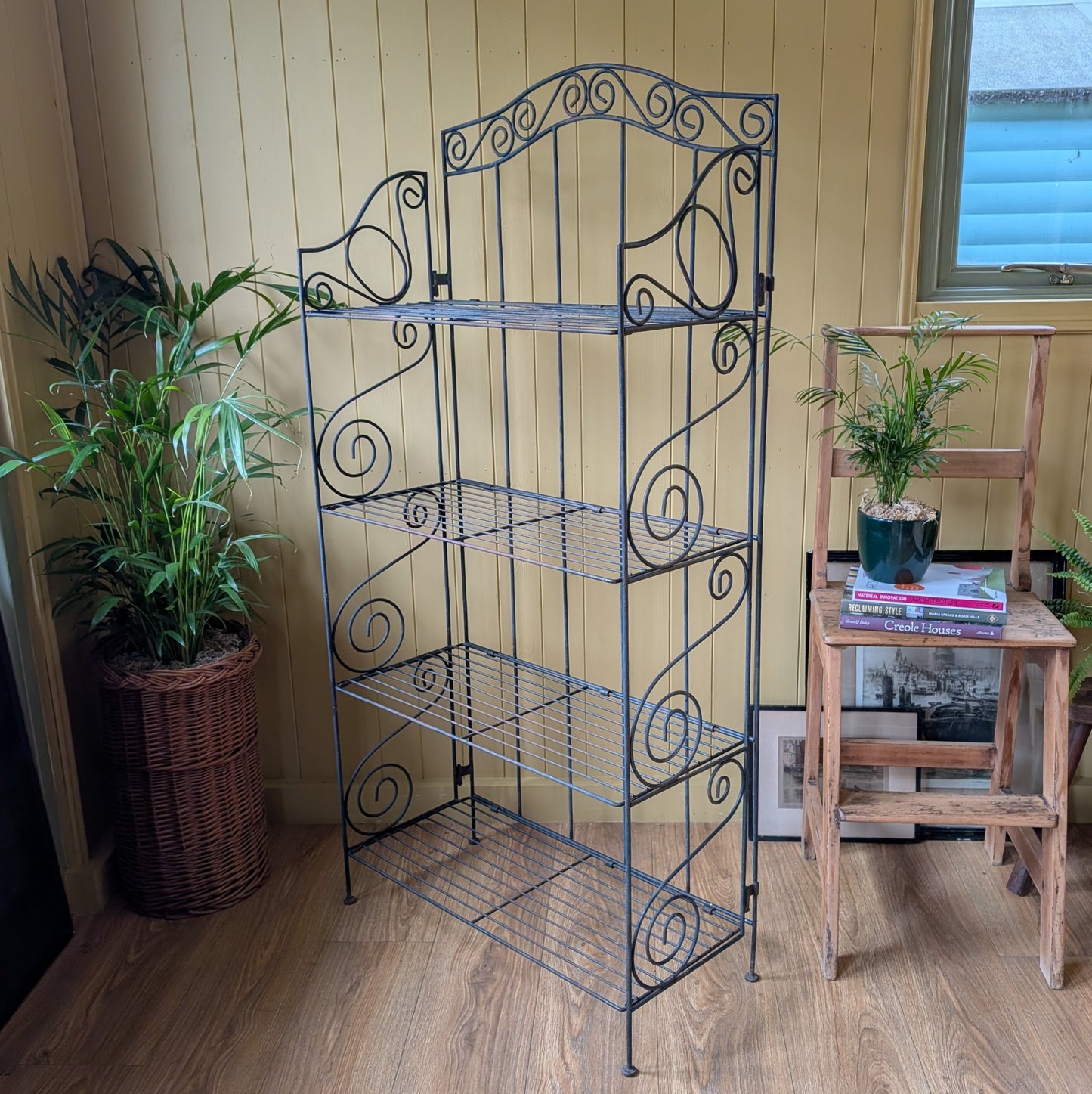 Vintage Metal Shelving Unit