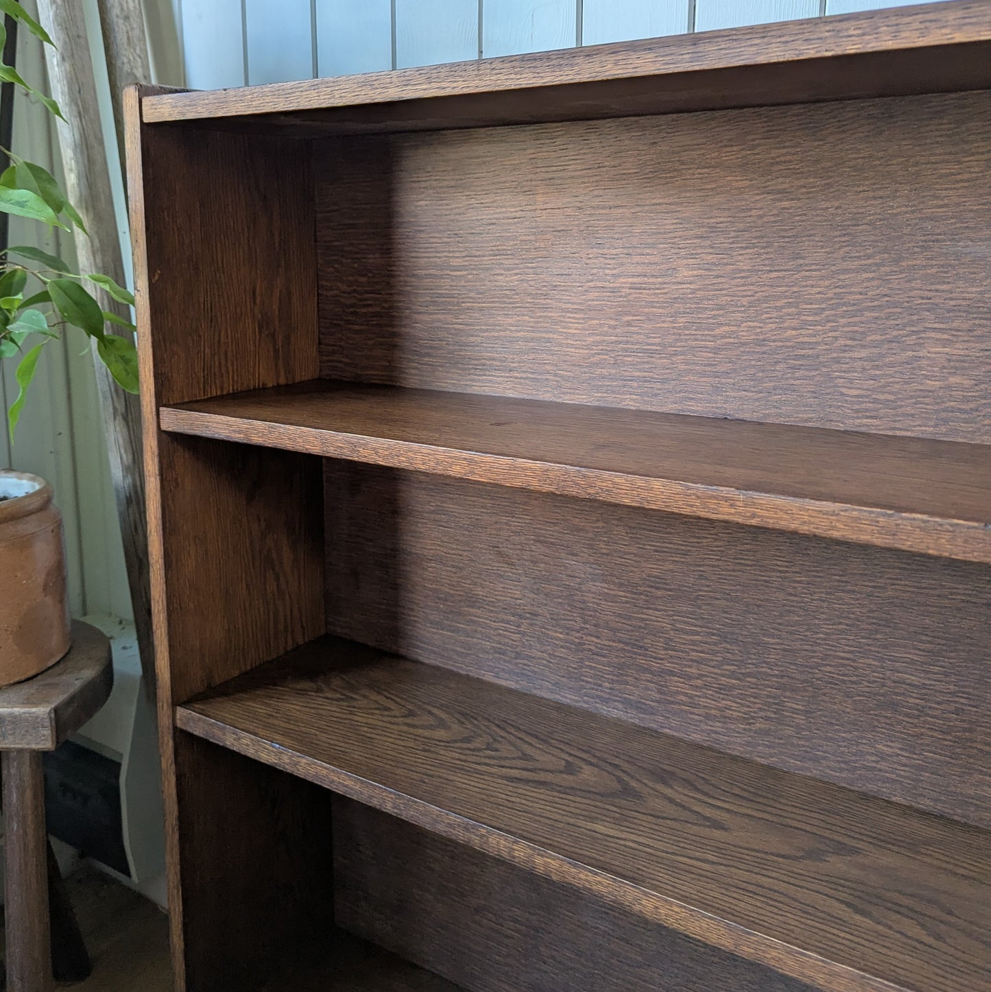 Small Vintage Oak Bookcase