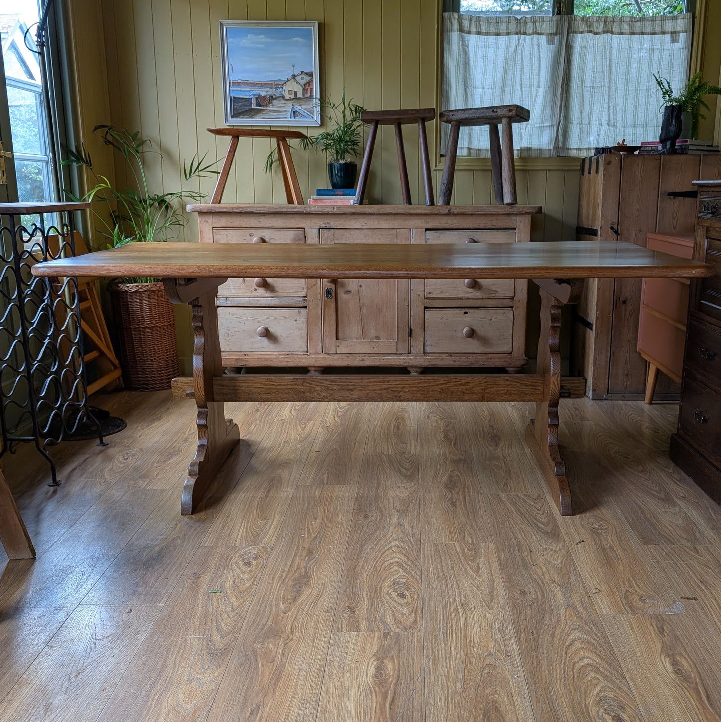 Vintage Oak Refectory Table