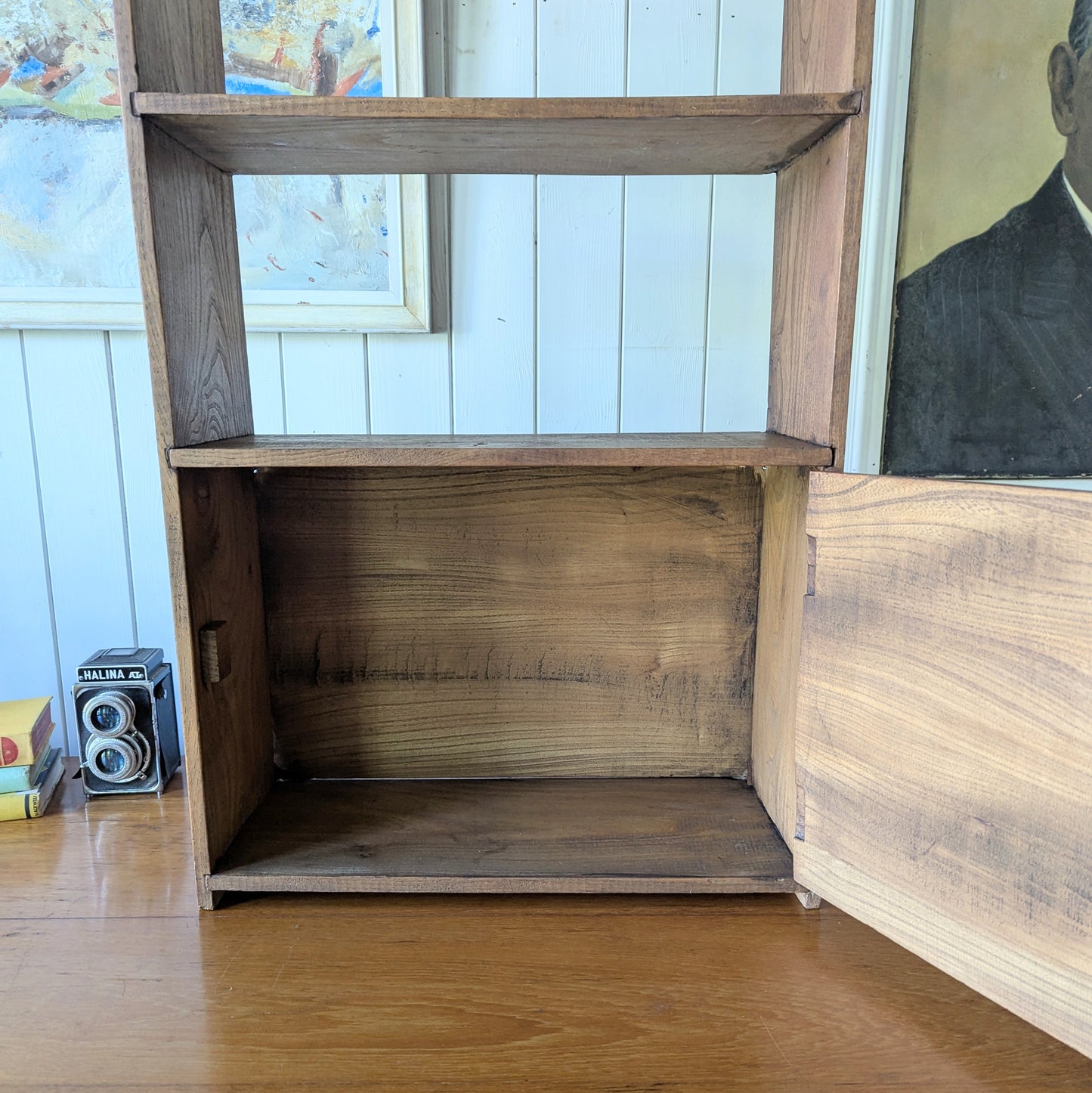 Small Oak Shelving Unit