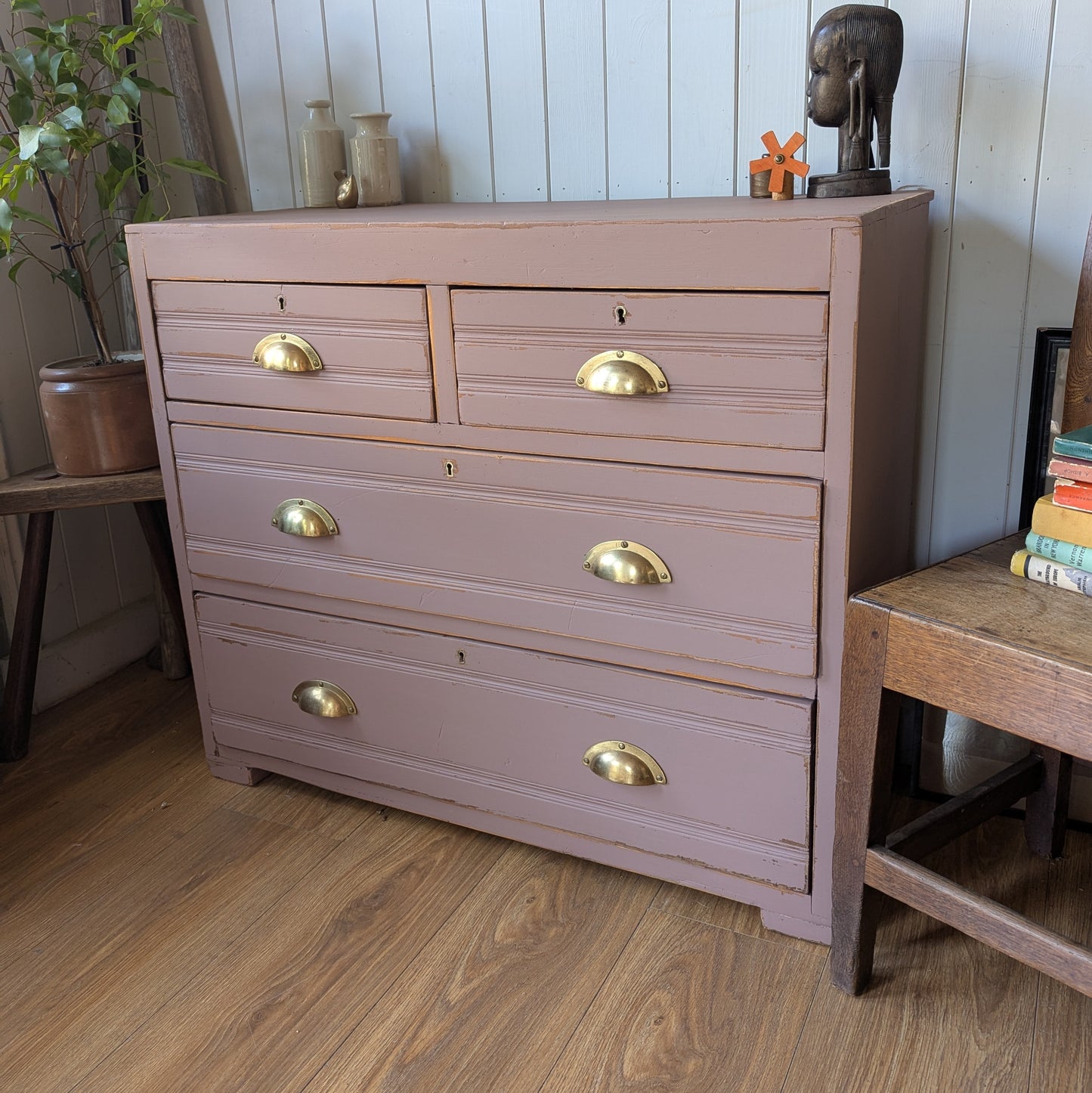 Small Painted Antique Chest of Drawers