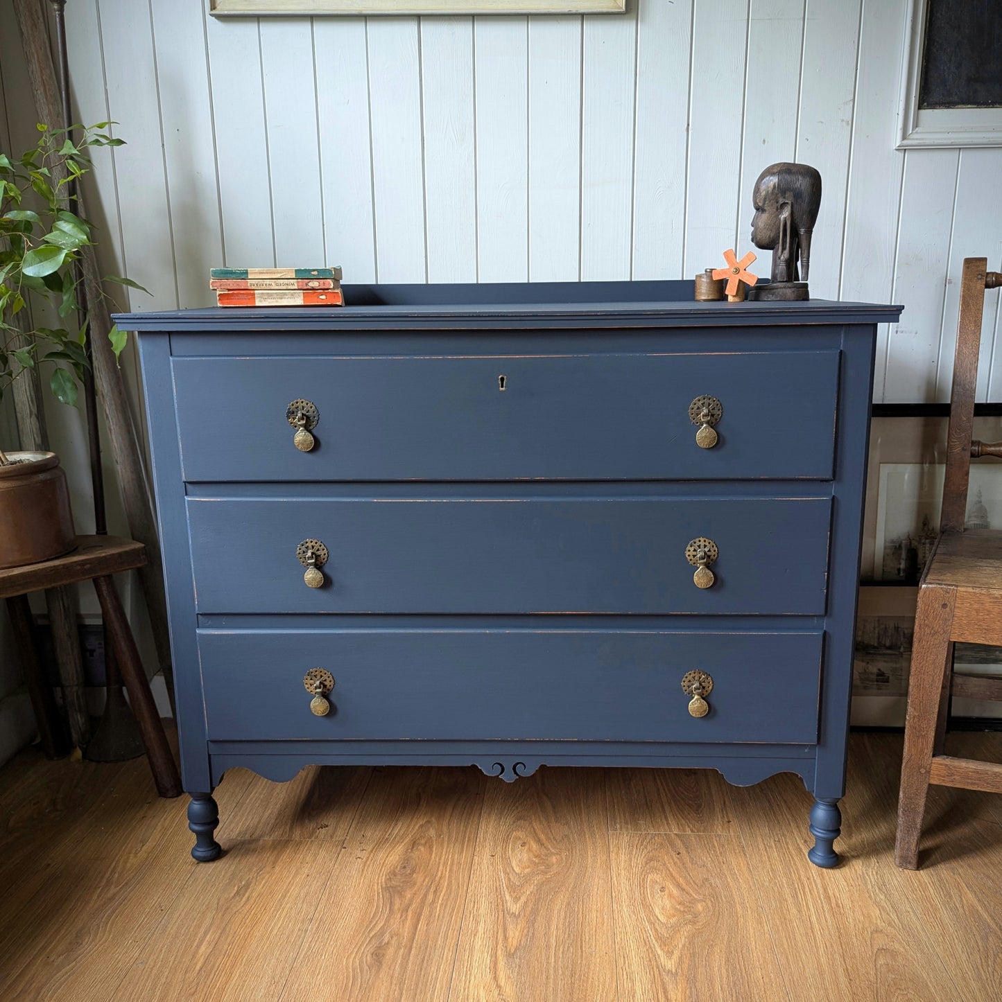 Small Painted Antique Chest of Drawers