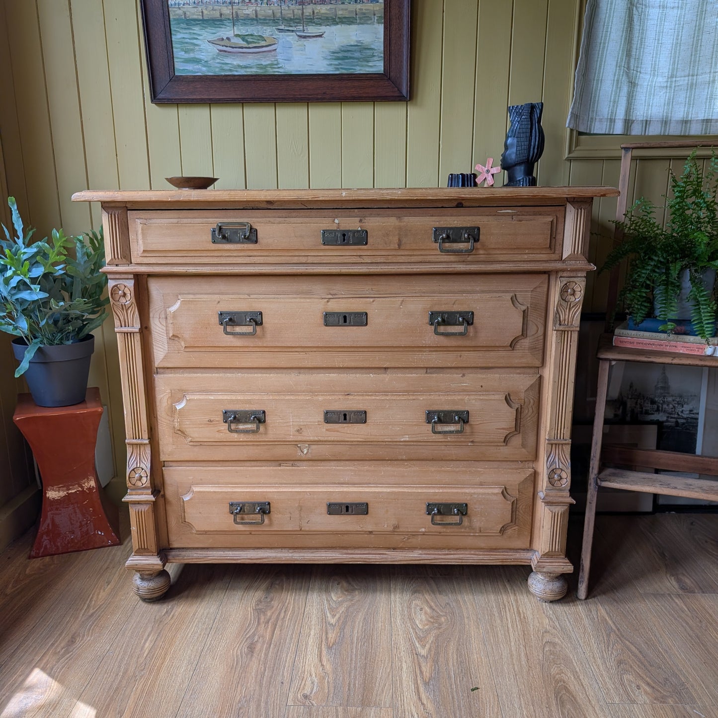 Rustic Antique French Chest of Drawers