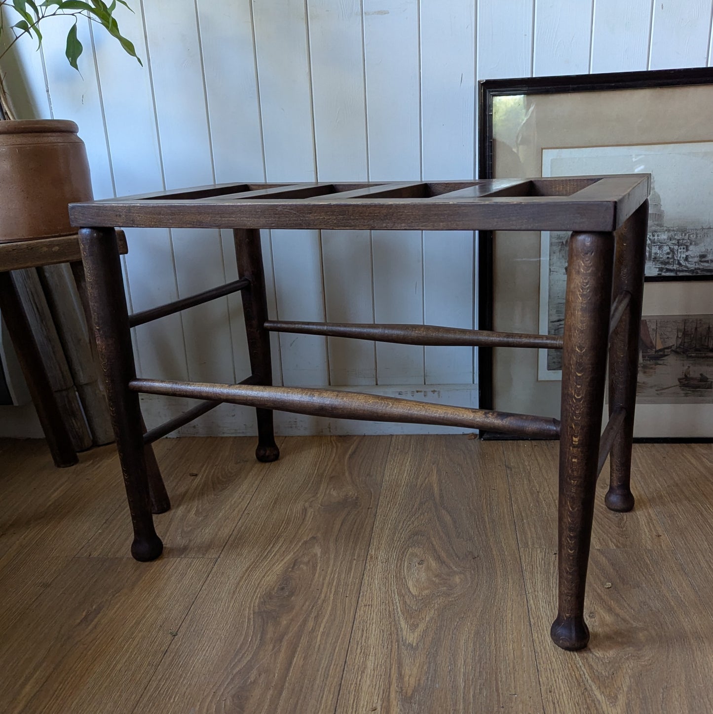 Antique Luggage Stand