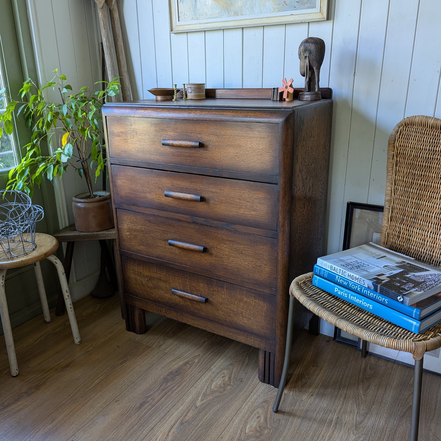 Oak Art Deco Chest of Drawers